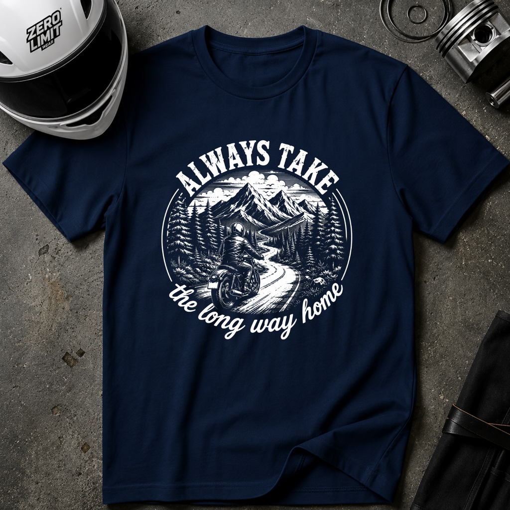 ALWAYS THE LONG WAY HOME T-SHIRT