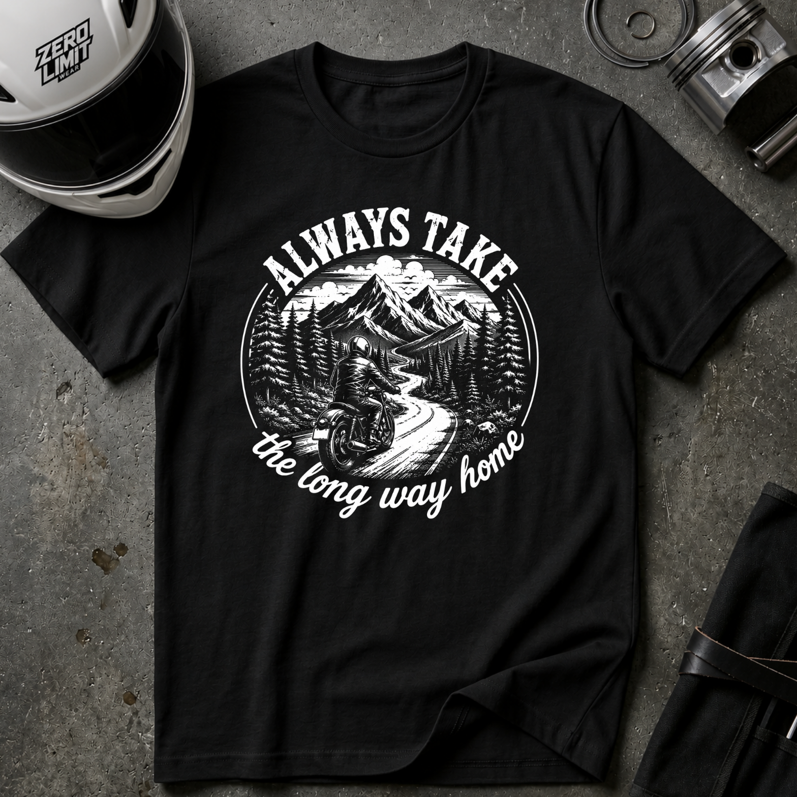ALWAYS THE LONG WAY HOME T-SHIRT