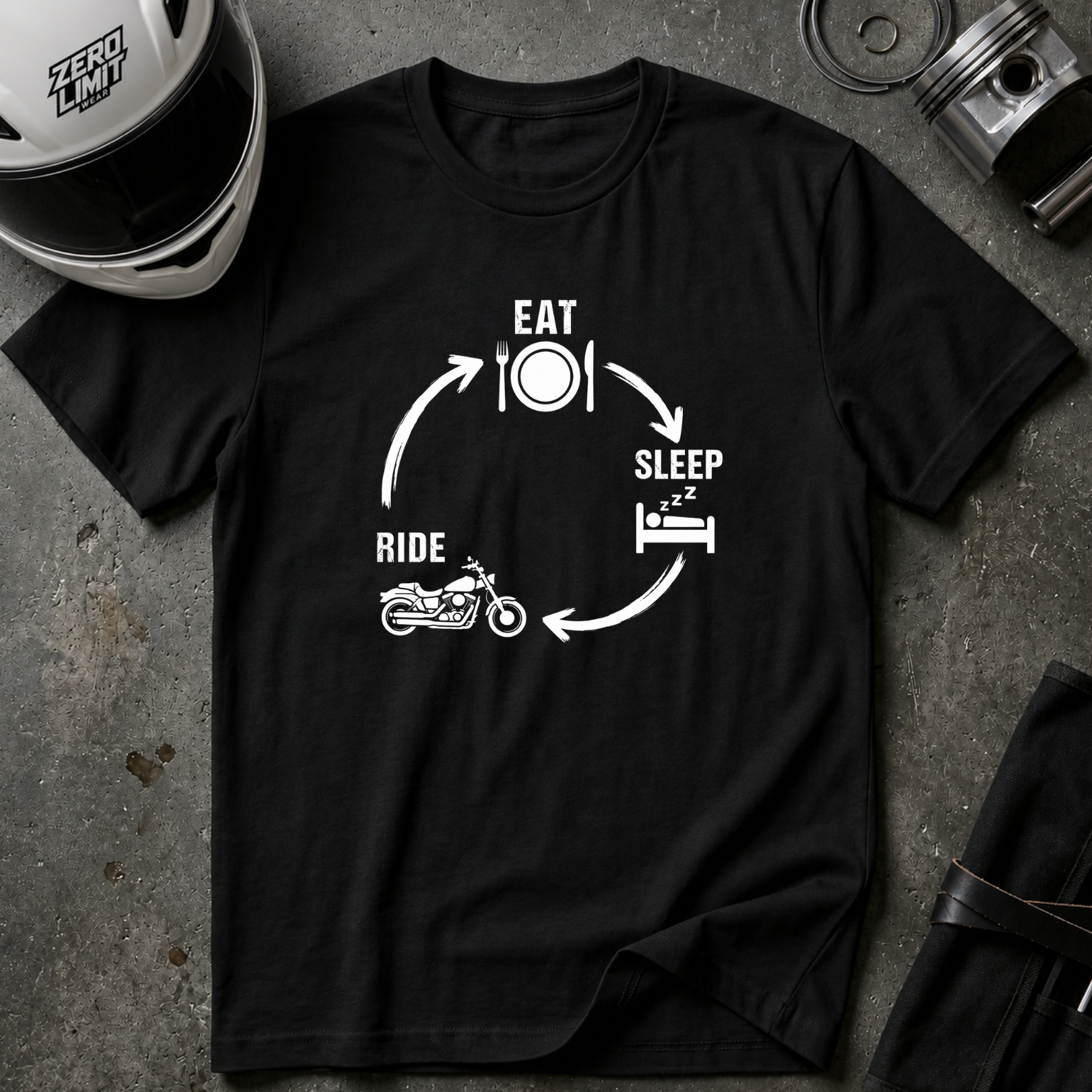 EAT, SLEEP, CRUISE T-SHIRT