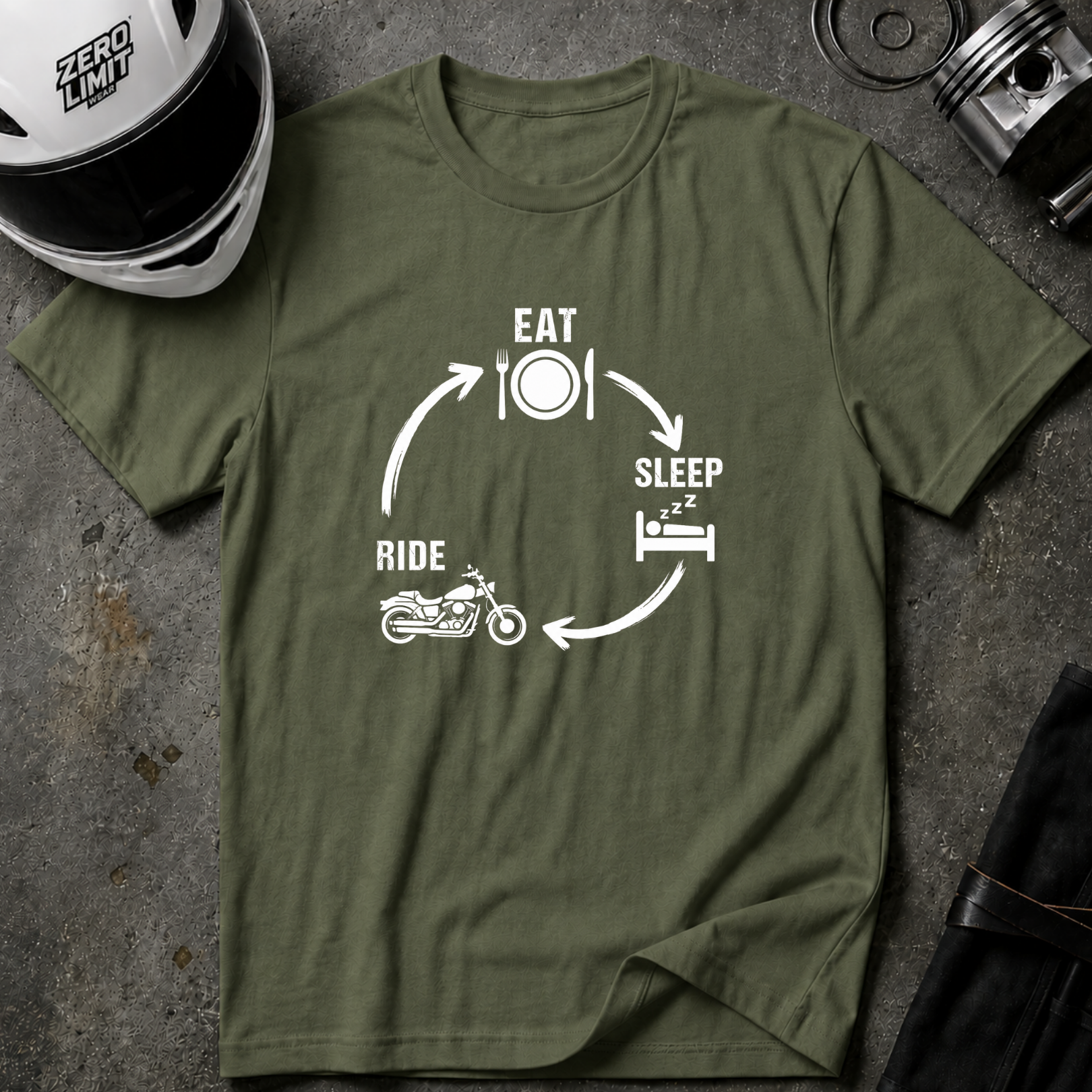EAT, SLEEP, CRUISE T-SHIRT