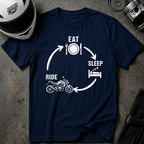 EAT, SLEEP, RIDE STREET T-SHIRT