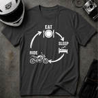 EAT, SLEEP, RIDE STREET T-SHIRT