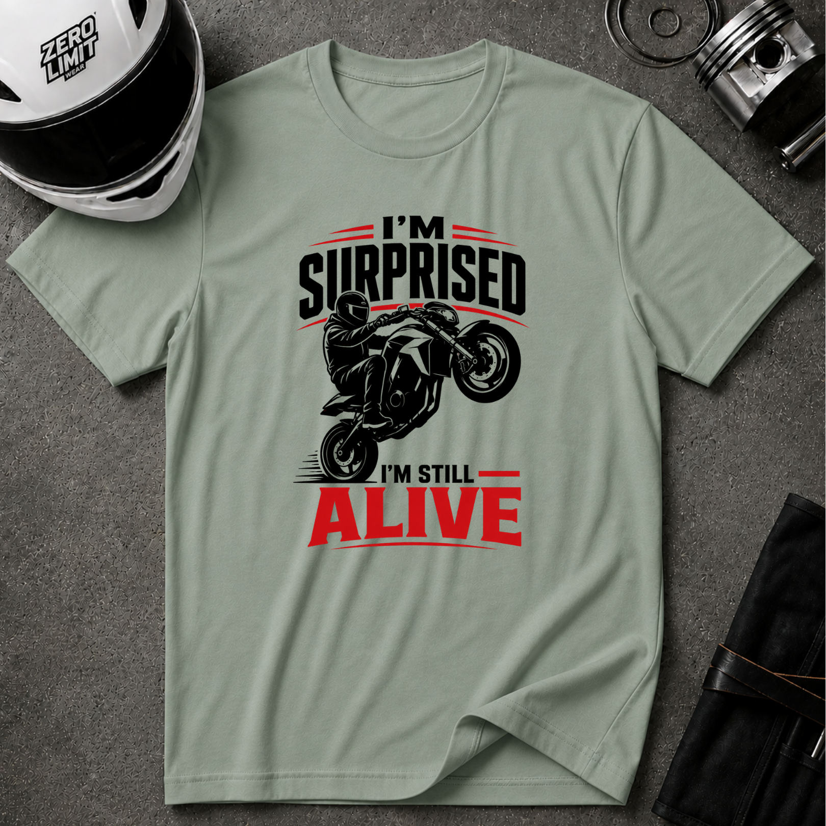 SURPRISED TO BE ALIVE T-SHIRT