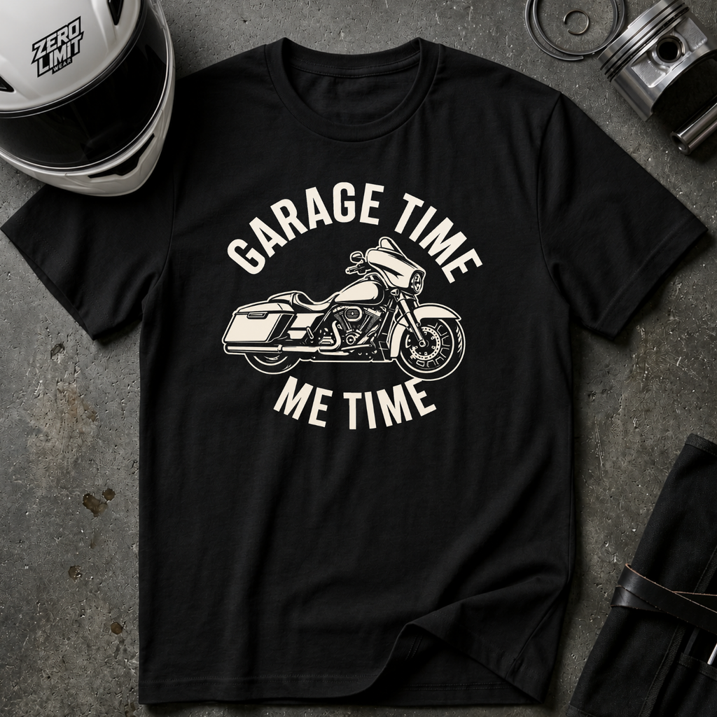 GARAGE TIME, ME TIME T-SHIRT