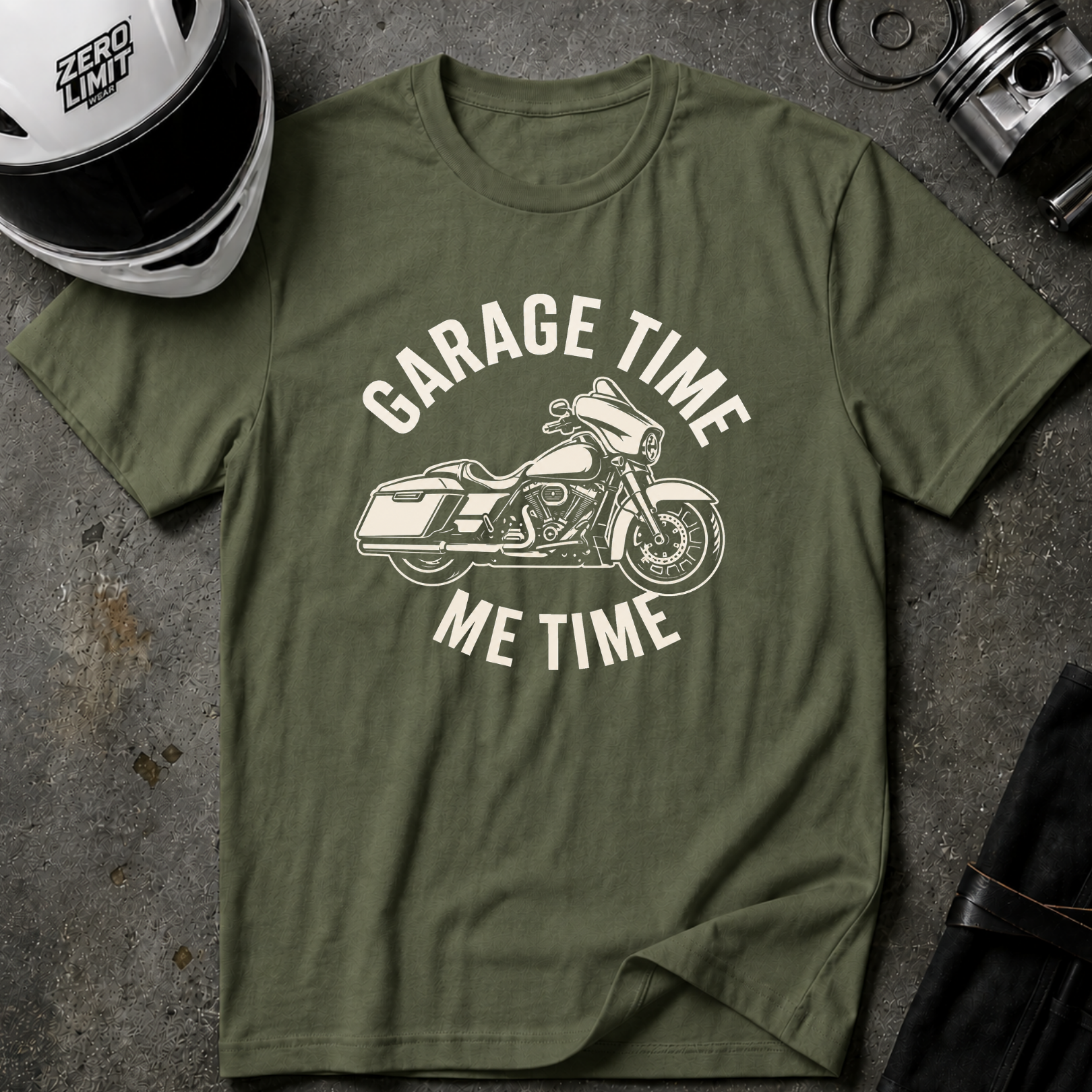 GARAGE TIME, ME TIME T-SHIRT