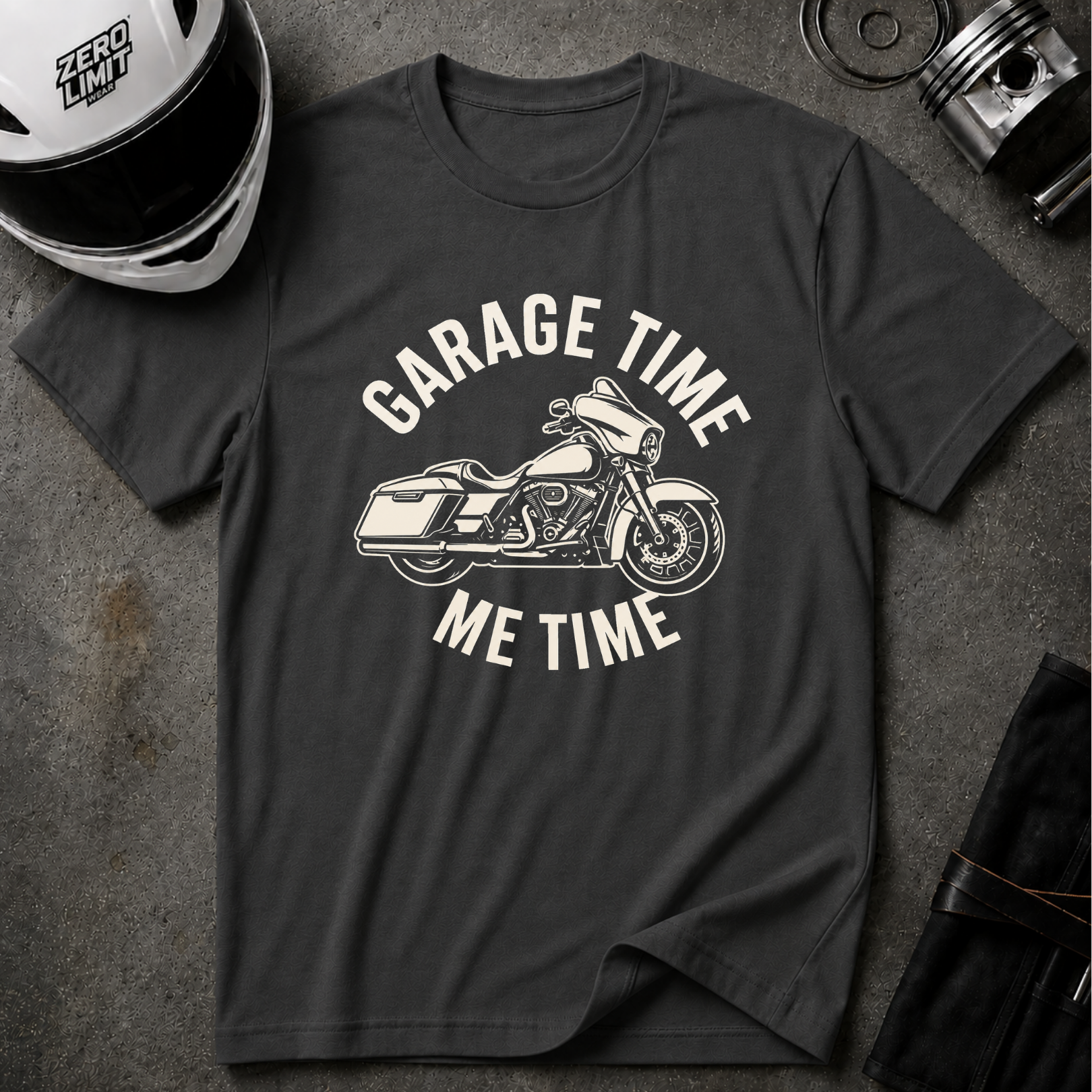GARAGE TIME, ME TIME T-SHIRT