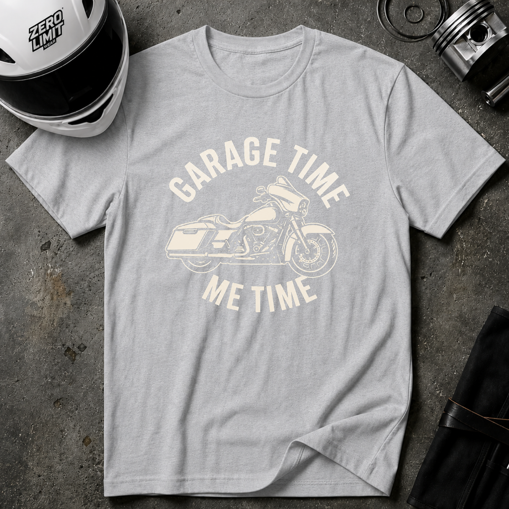 GARAGE TIME, ME TIME T-SHIRT