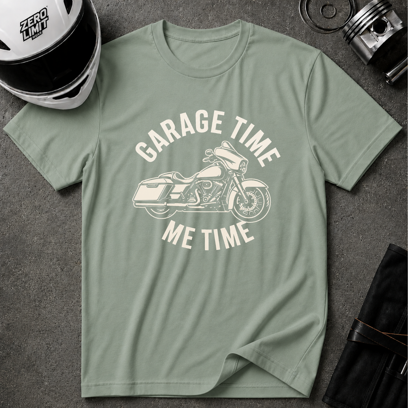 GARAGE TIME, ME TIME T-SHIRT