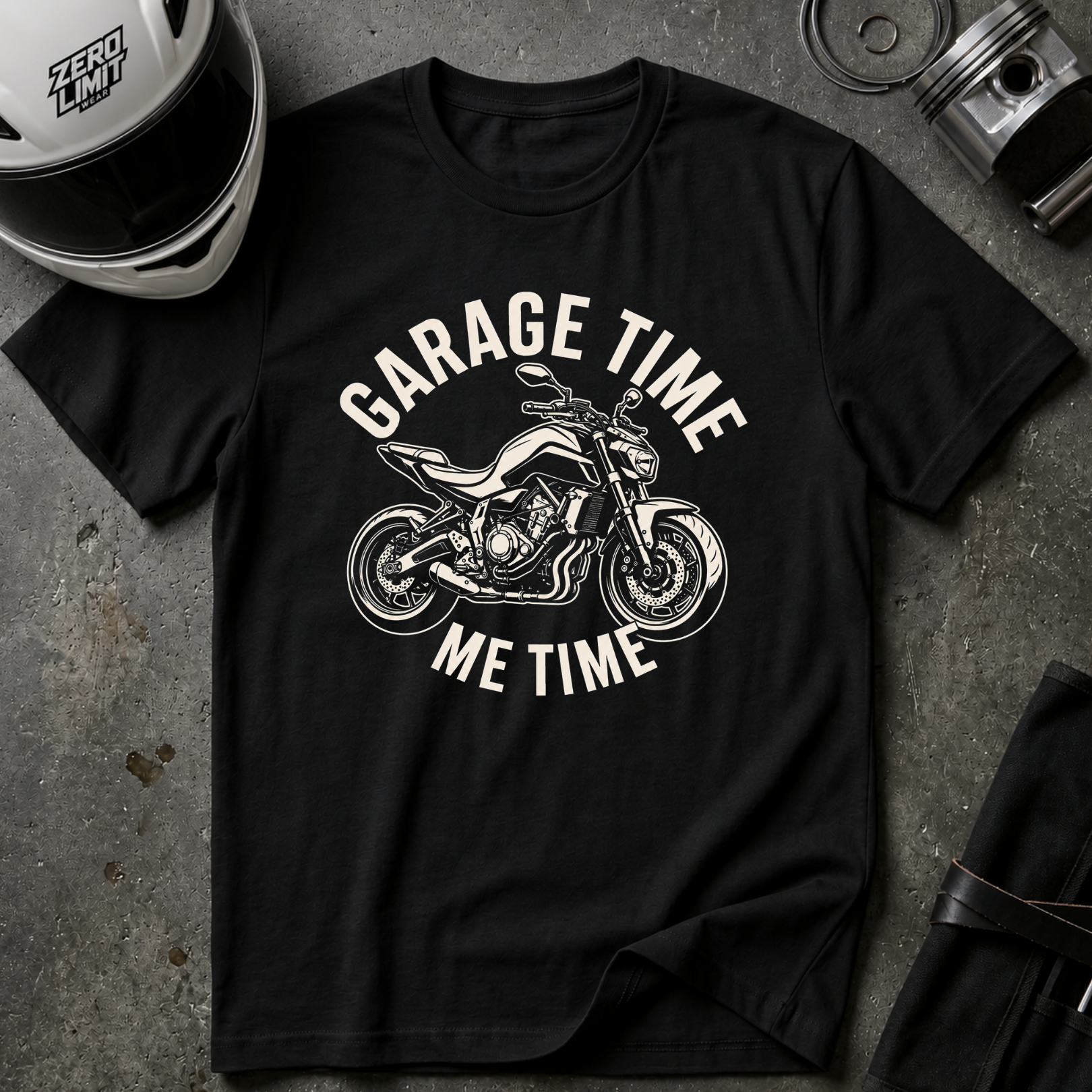 GARAGE TIME, ME TIME T-SHIRT