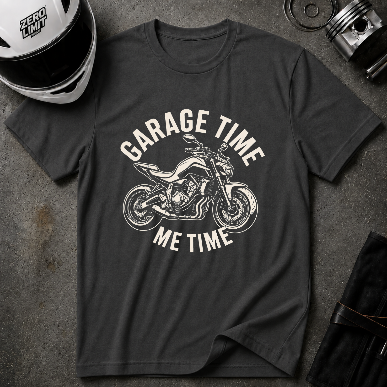 GARAGE TIME, ME TIME T-SHIRT