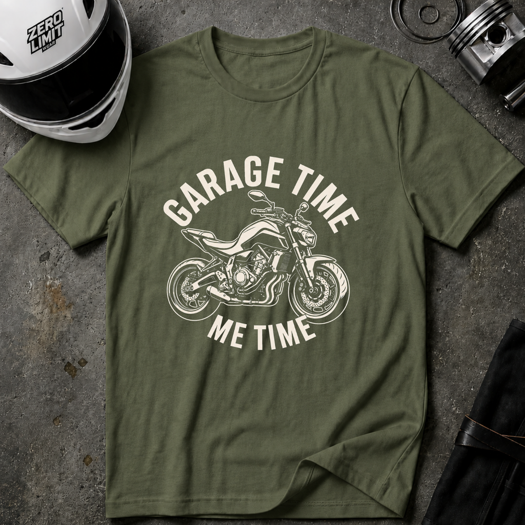 GARAGE TIME, ME TIME T-SHIRT