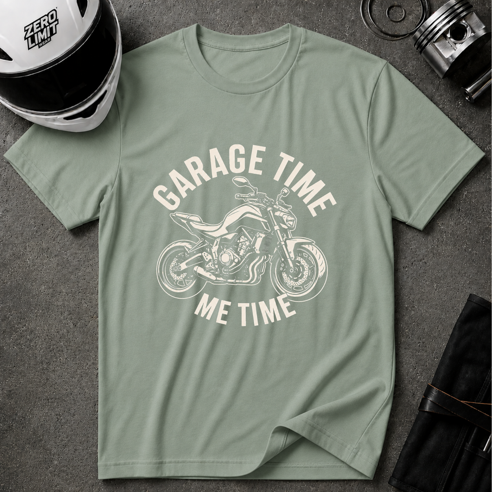 GARAGE TIME, ME TIME T-SHIRT