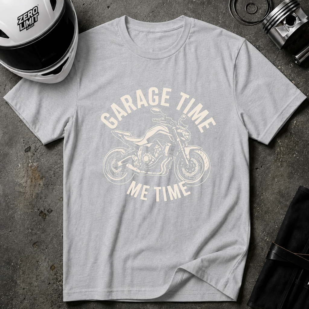 GARAGE TIME, ME TIME T-SHIRT