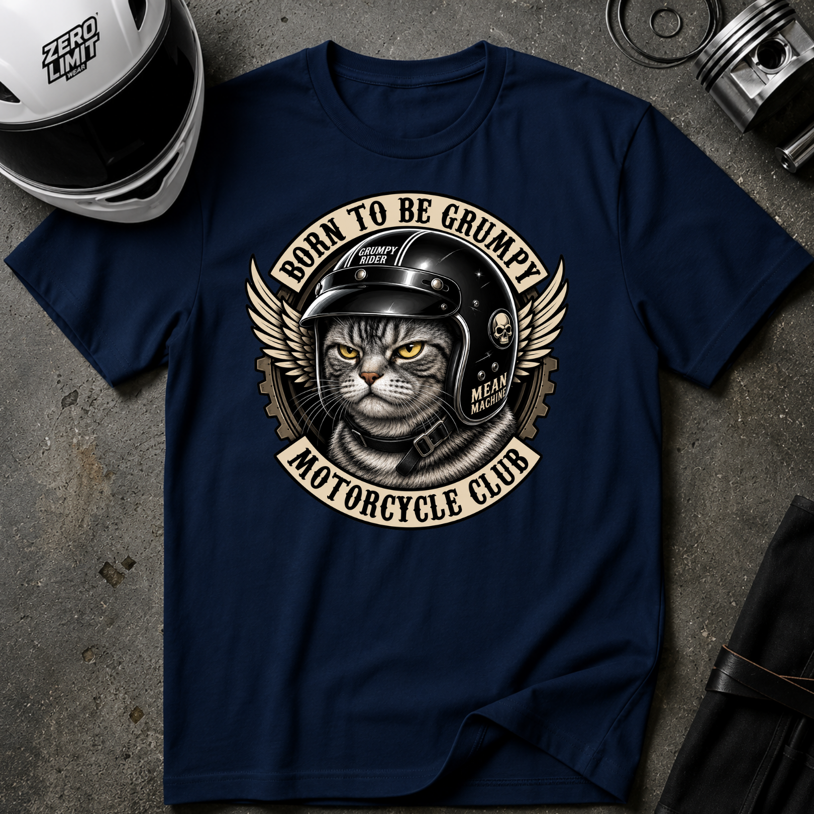 BORN TO BE GRUMPY T-SHIRT