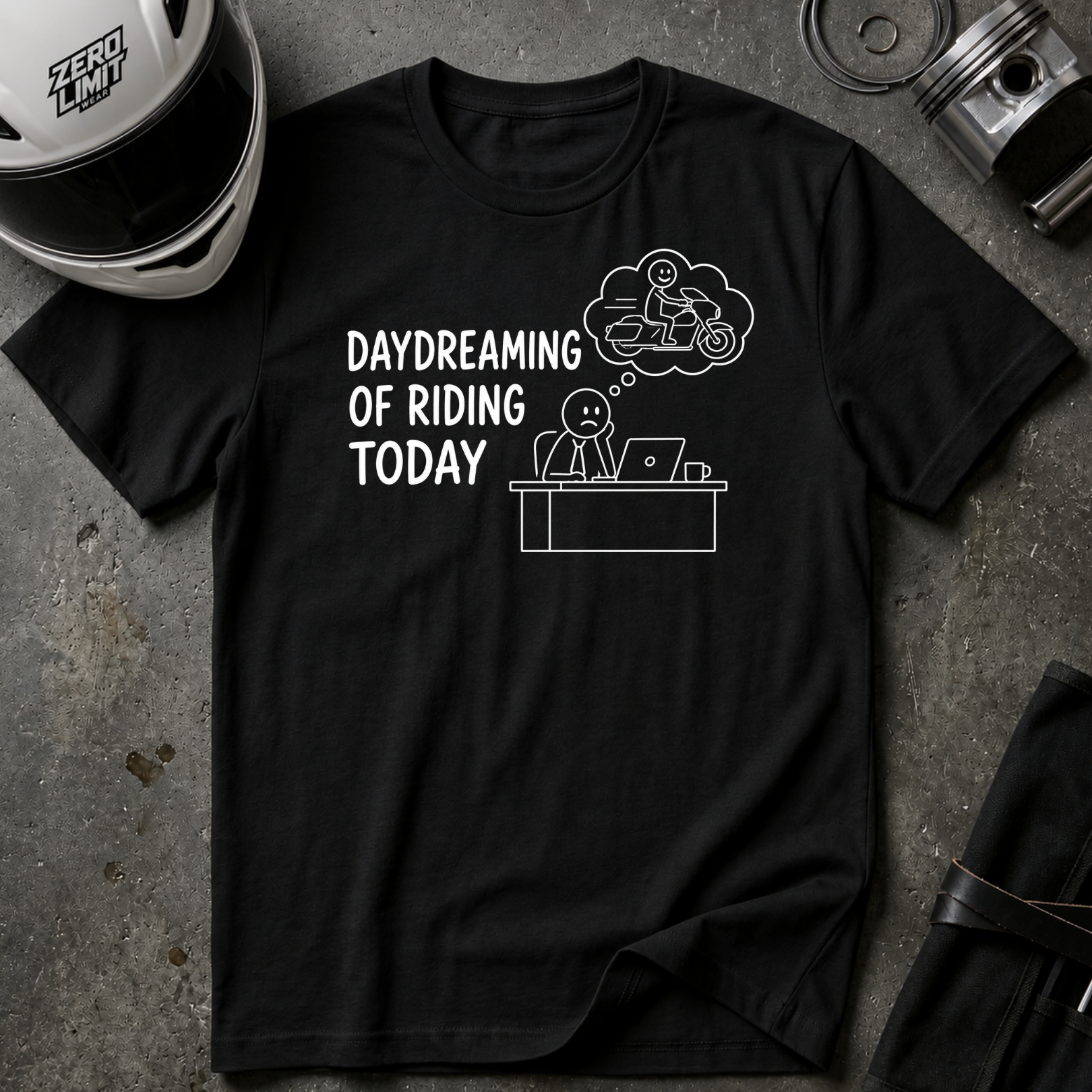 DAYDREAMING OF RIDING T-SHIRT