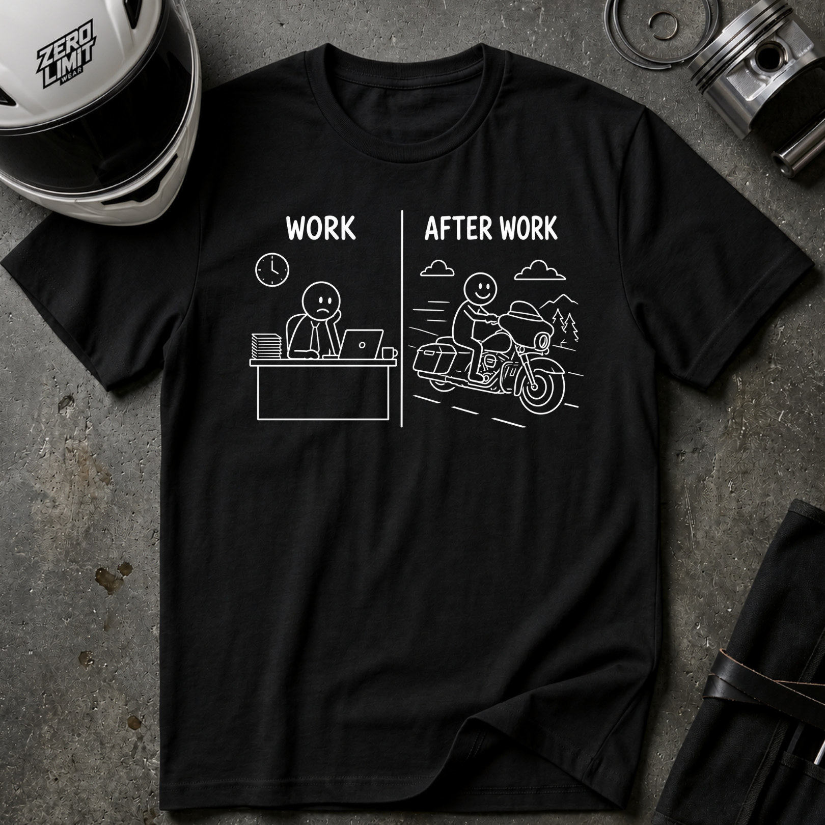 WORK VS AFTER WORK T-SHIRT