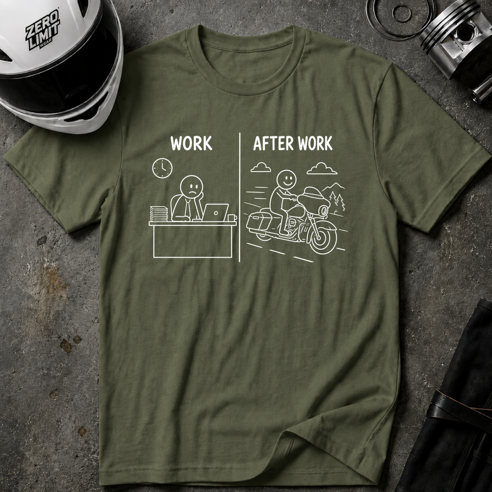 WORK VS AFTER WORK T-SHIRT