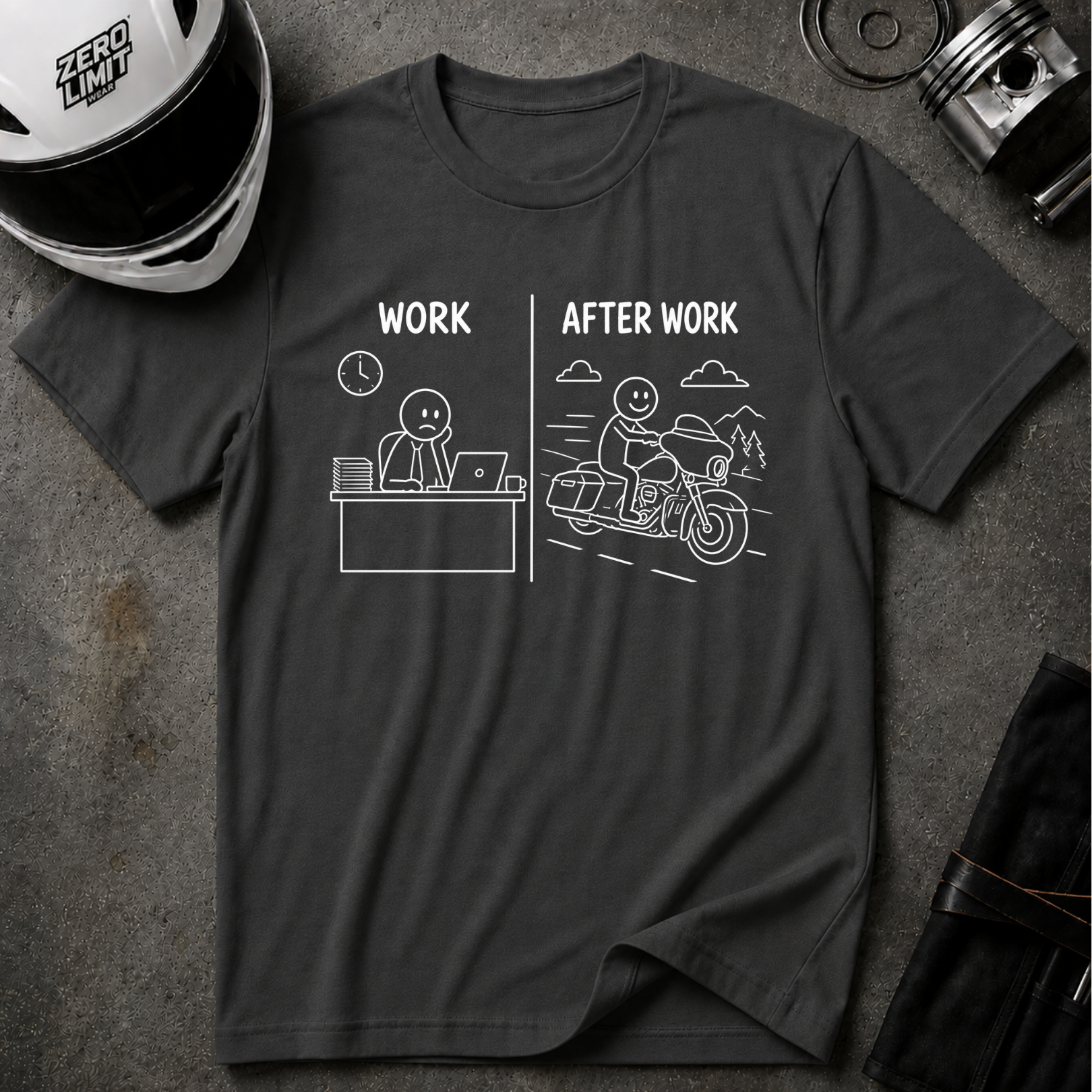 WORK VS AFTER WORK T-SHIRT