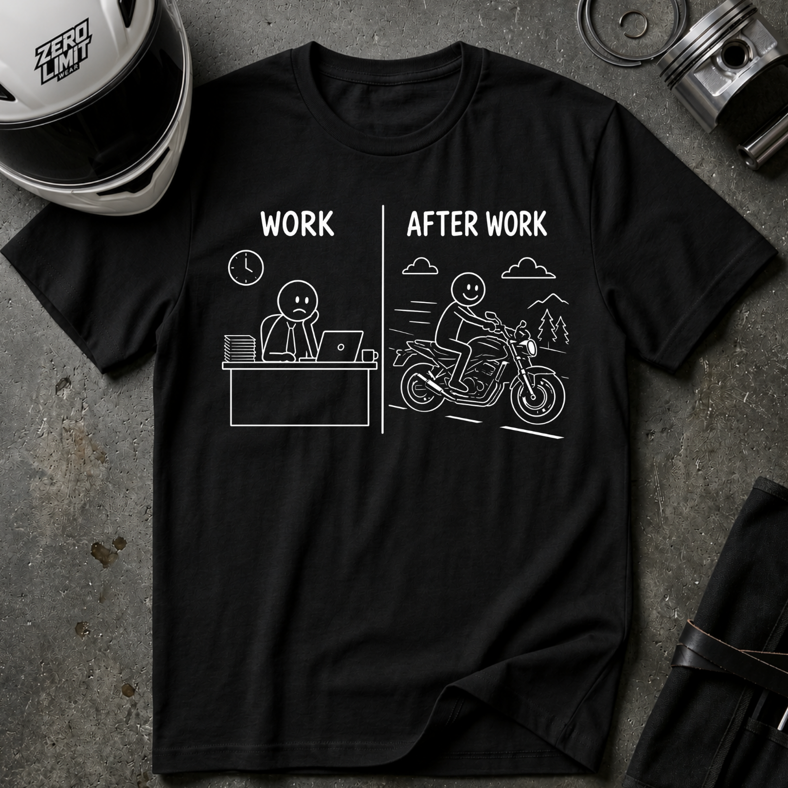 WORK VS AFTER WORK T-SHIRT