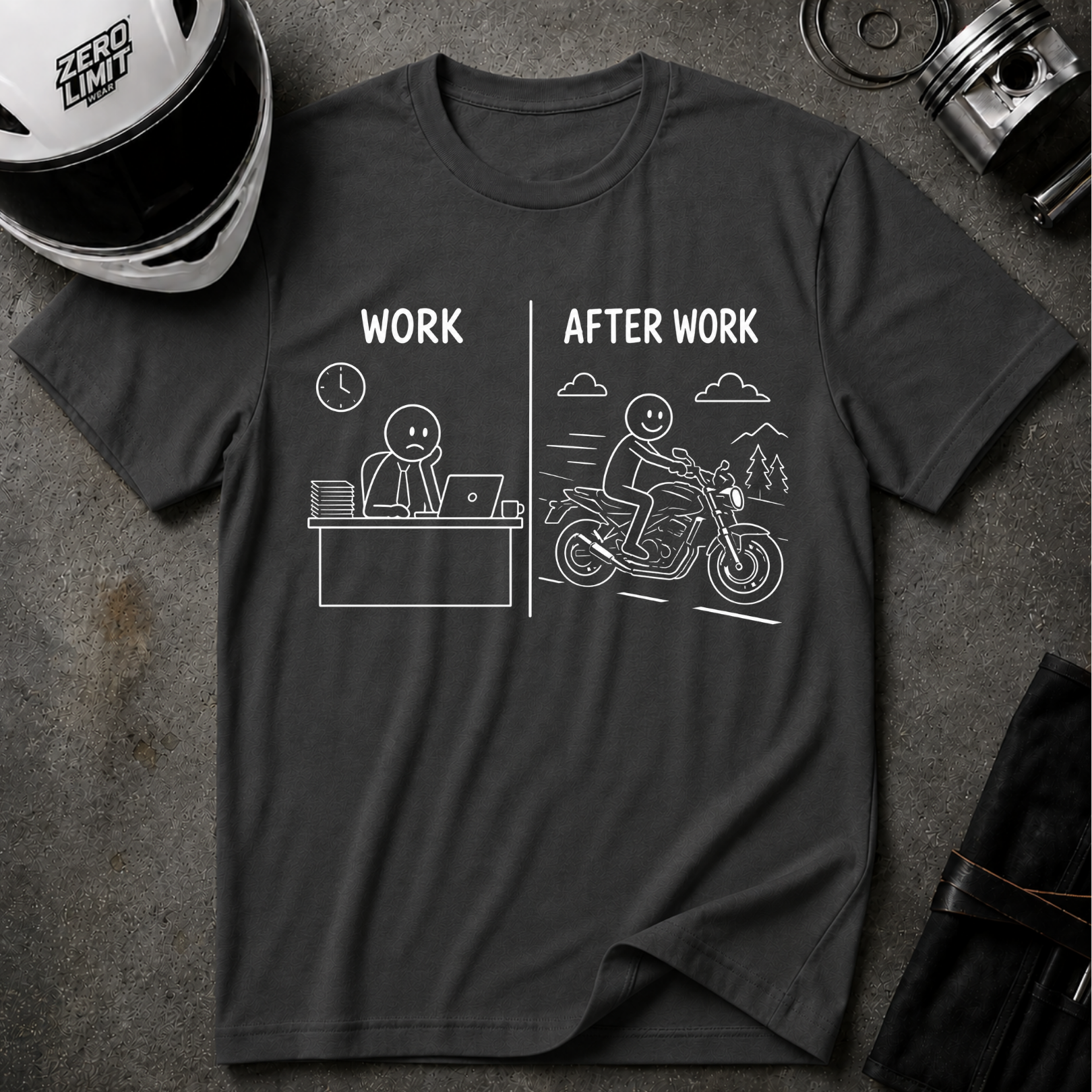WORK VS AFTER WORK T-SHIRT