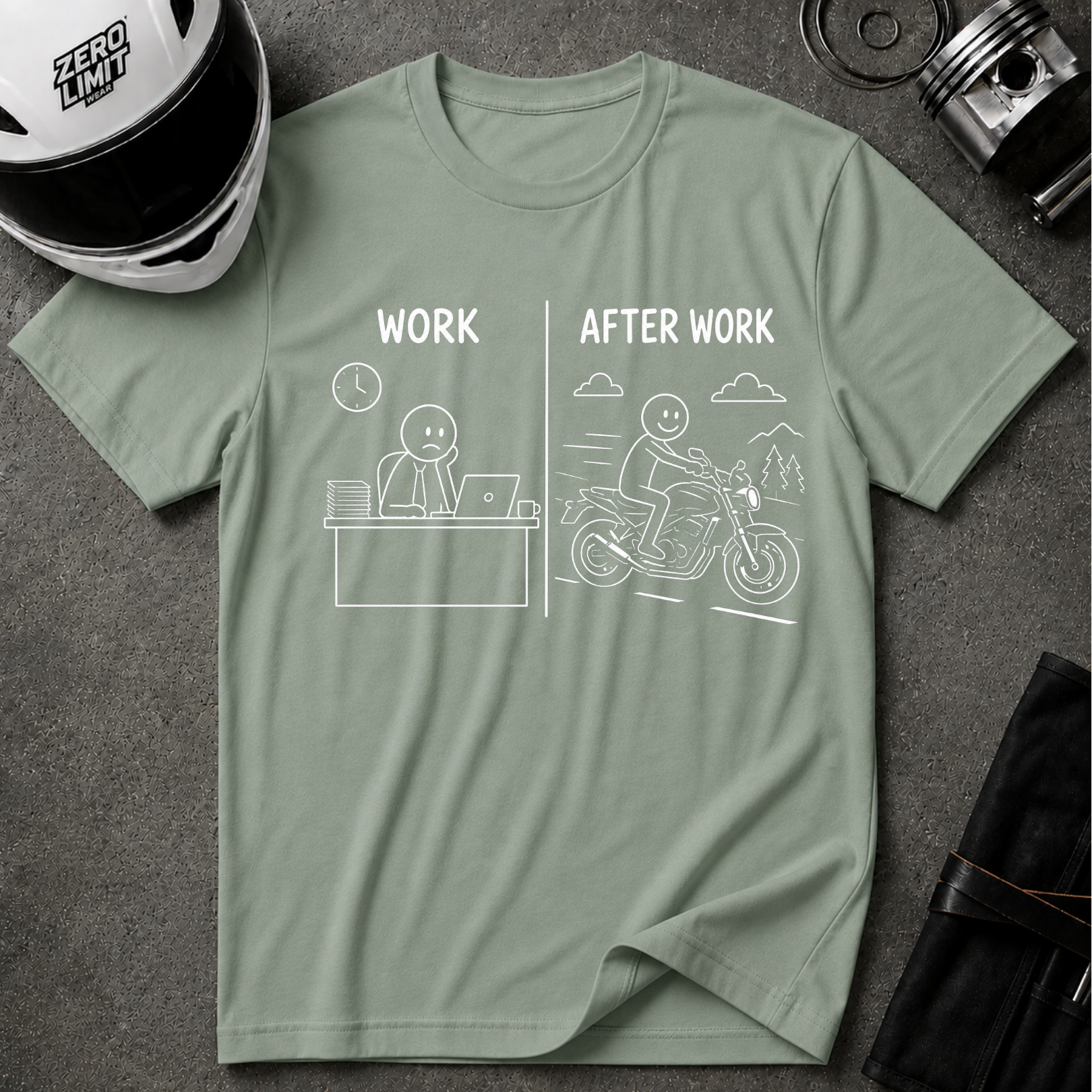 WORK VS AFTER WORK T-SHIRT