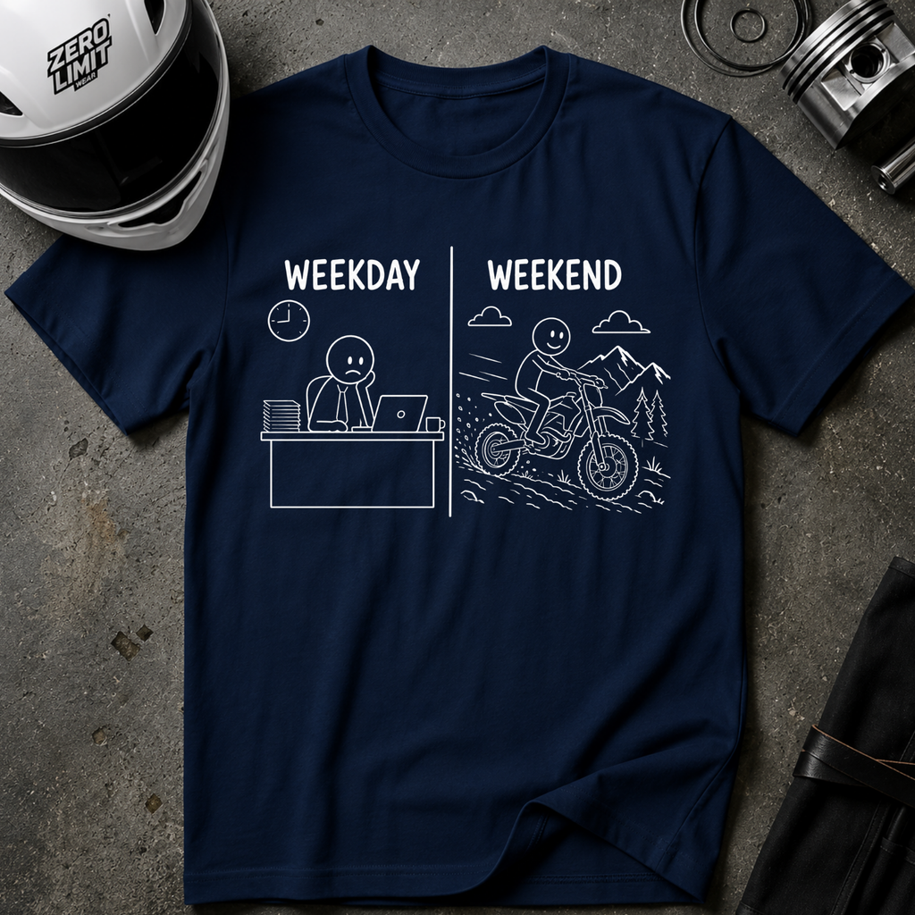 WEEKDAY VS WEEKEND T-SHIRT