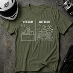 WEEKDAY VS WEEKEND T-SHIRT