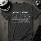 WEEKDAY VS WEEKEND T-SHIRT