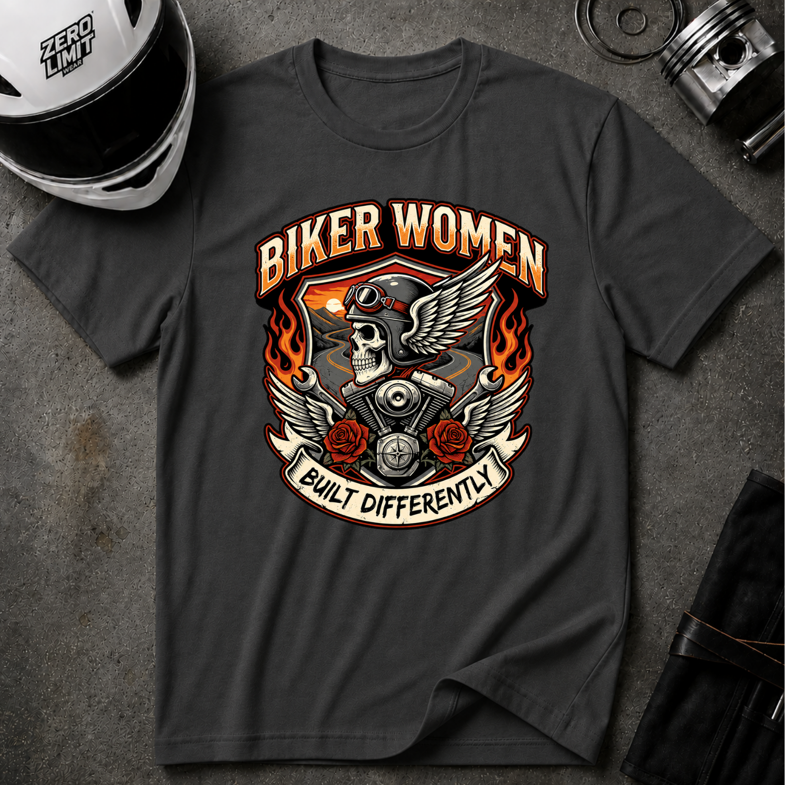 BIKER WOMEN T-SHIRT