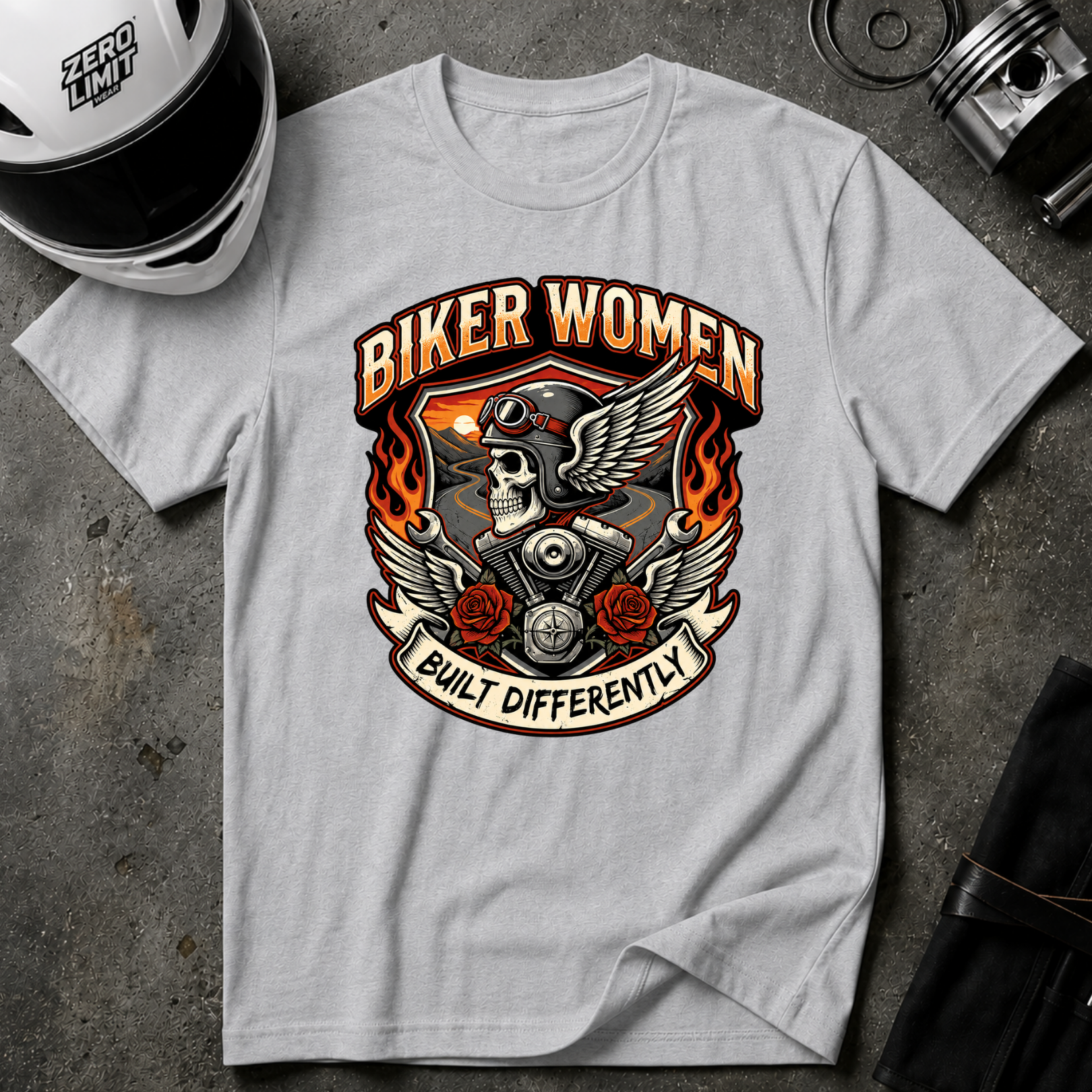 BIKER WOMEN T-SHIRT
