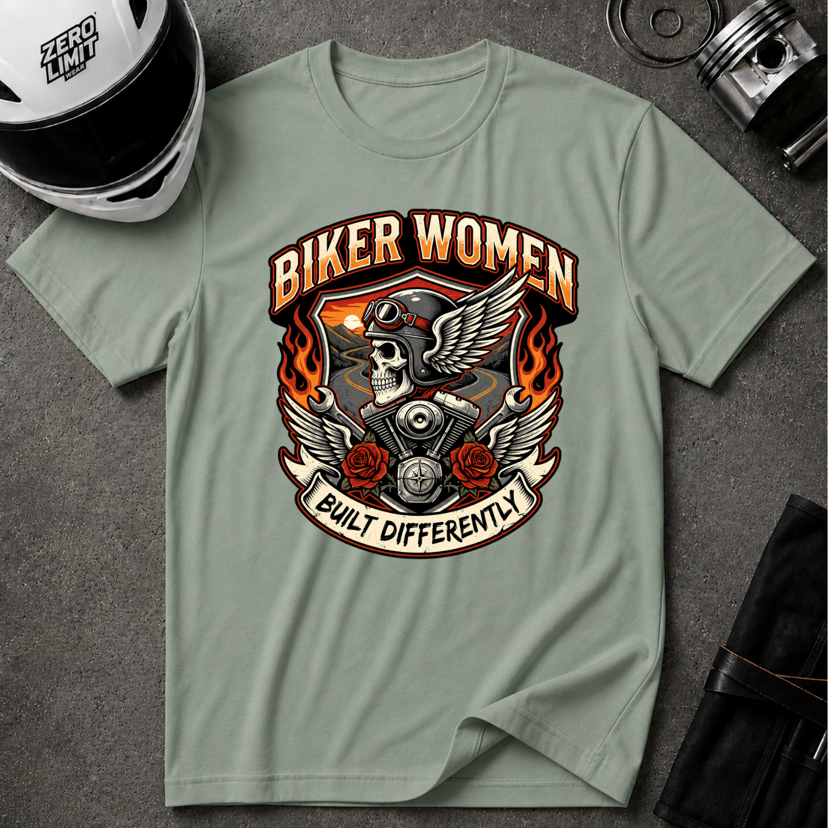 BIKER WOMEN T-SHIRT