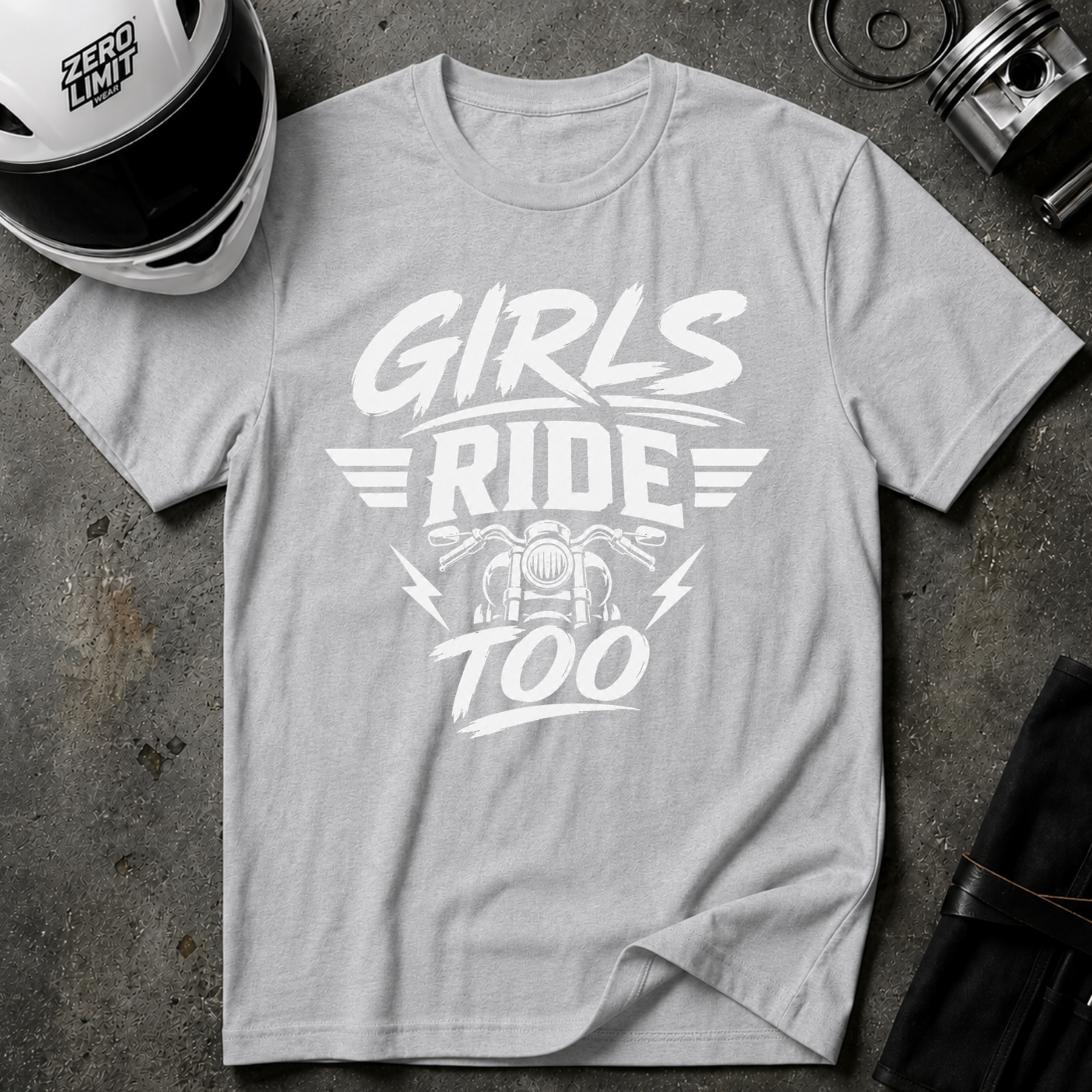 GIRLS RIDE TOO T-SHIRT
