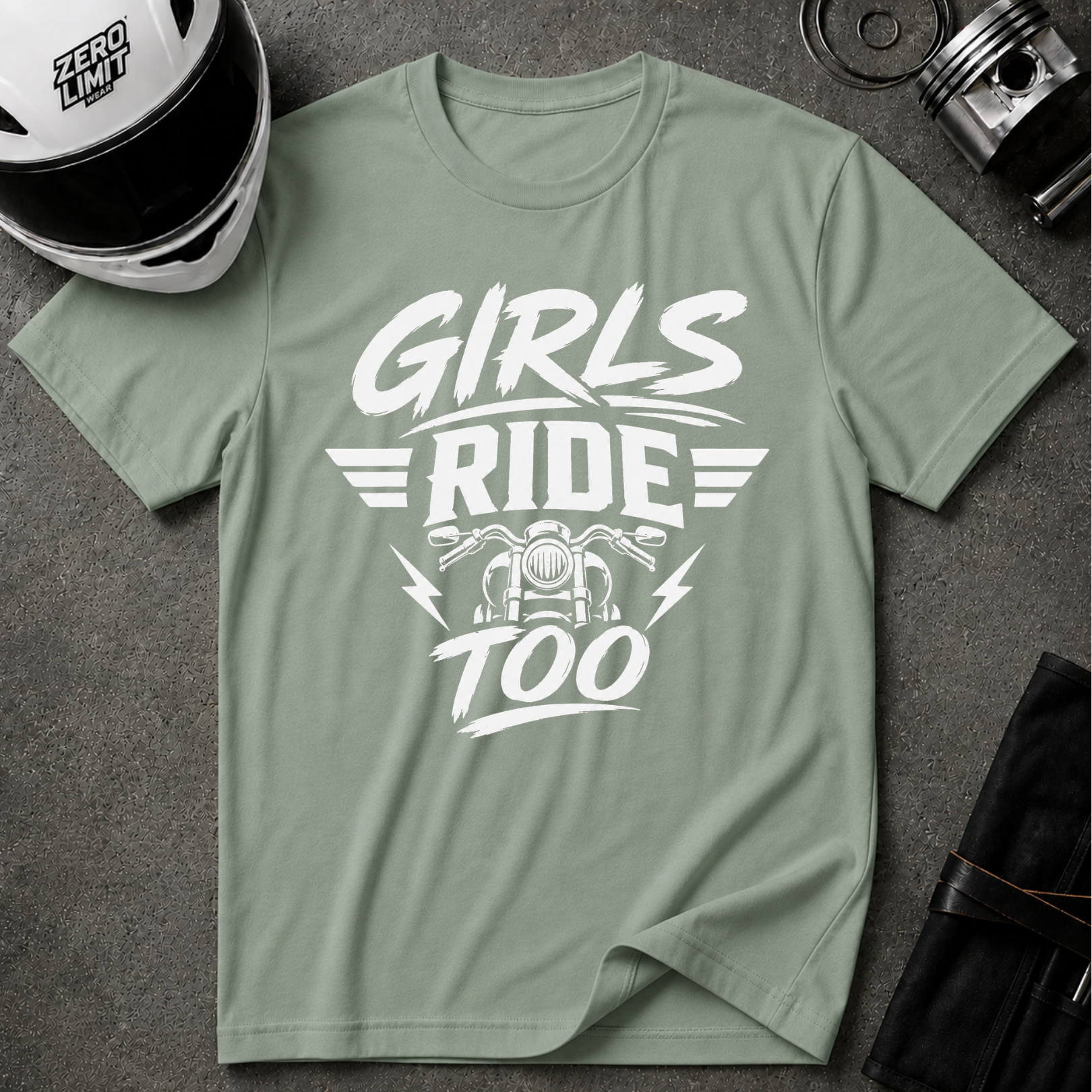 GIRLS RIDE TOO T-SHIRT
