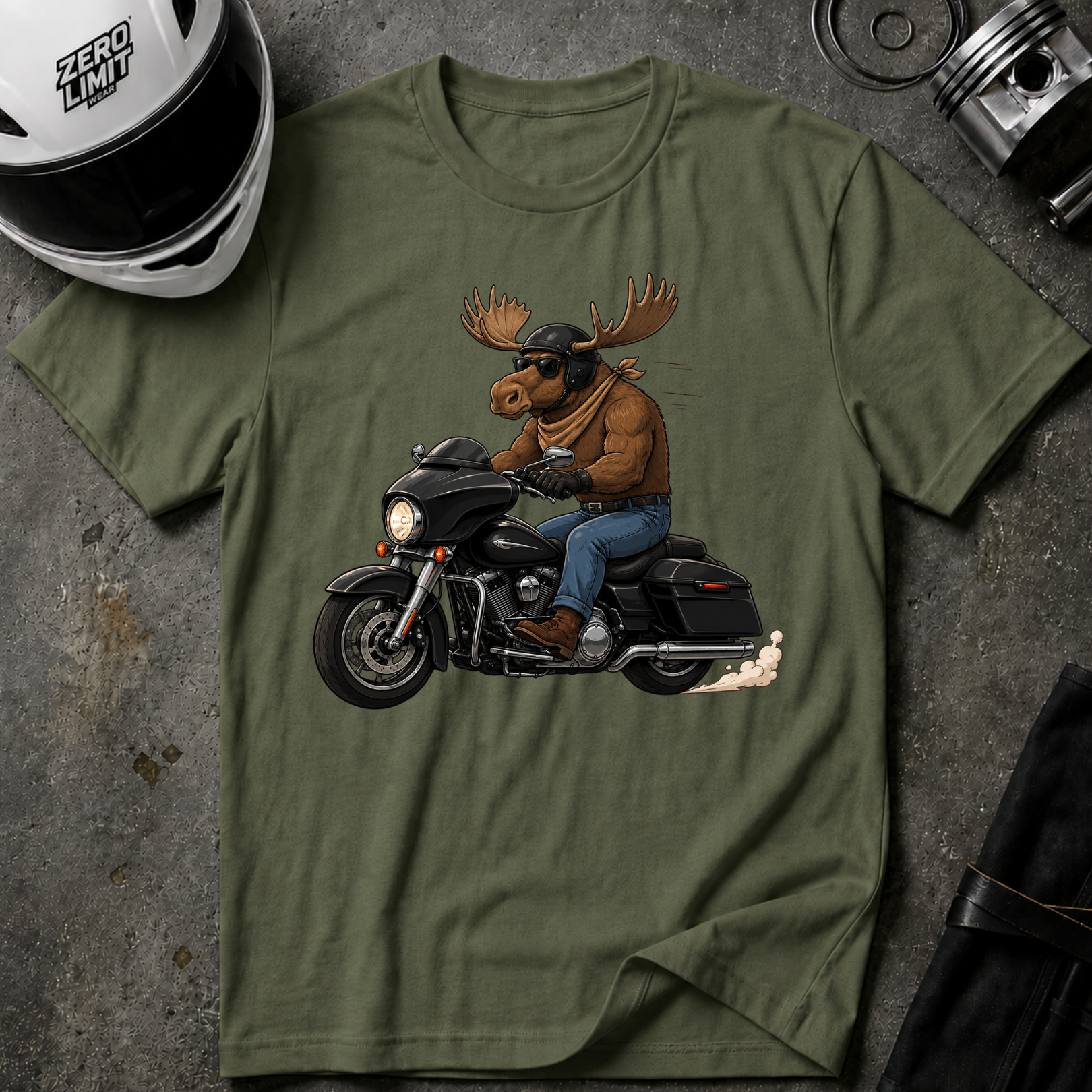 MOOSE RIDER T-SHIRT
