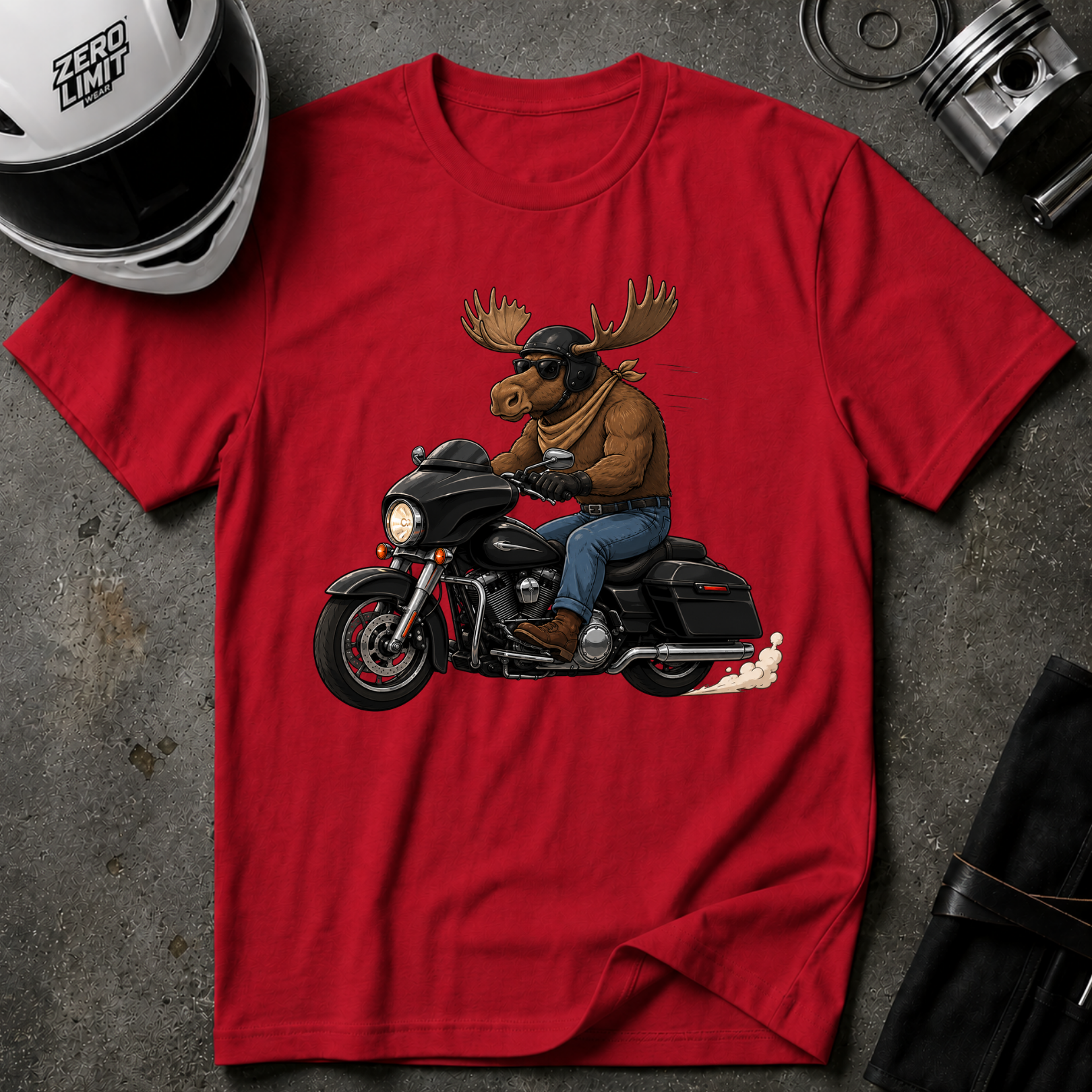 MOOSE RIDER T-SHIRT