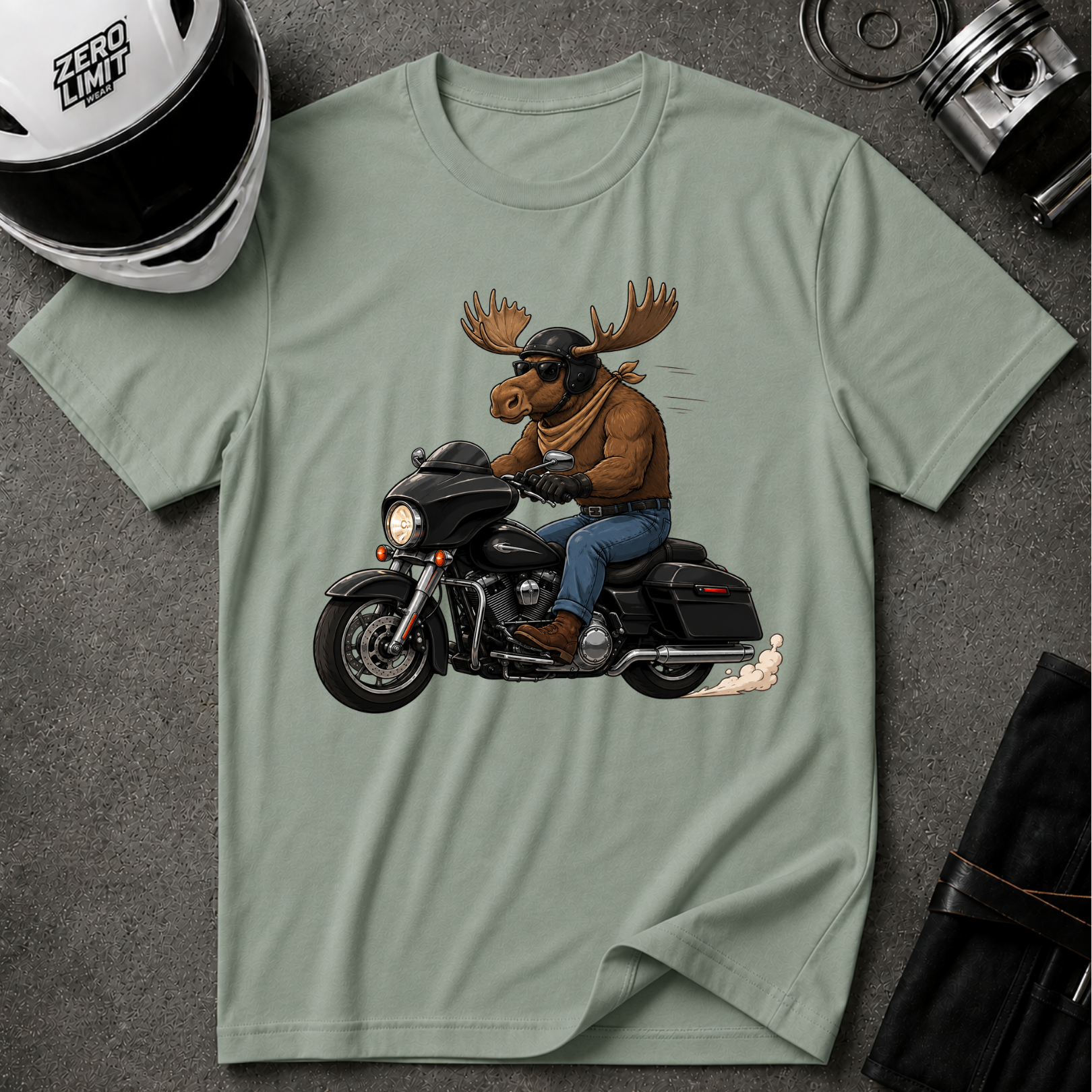 MOOSE RIDER T-SHIRT