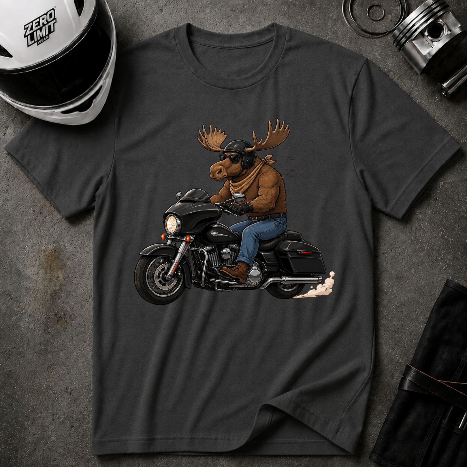 MOOSE RIDER T-SHIRT