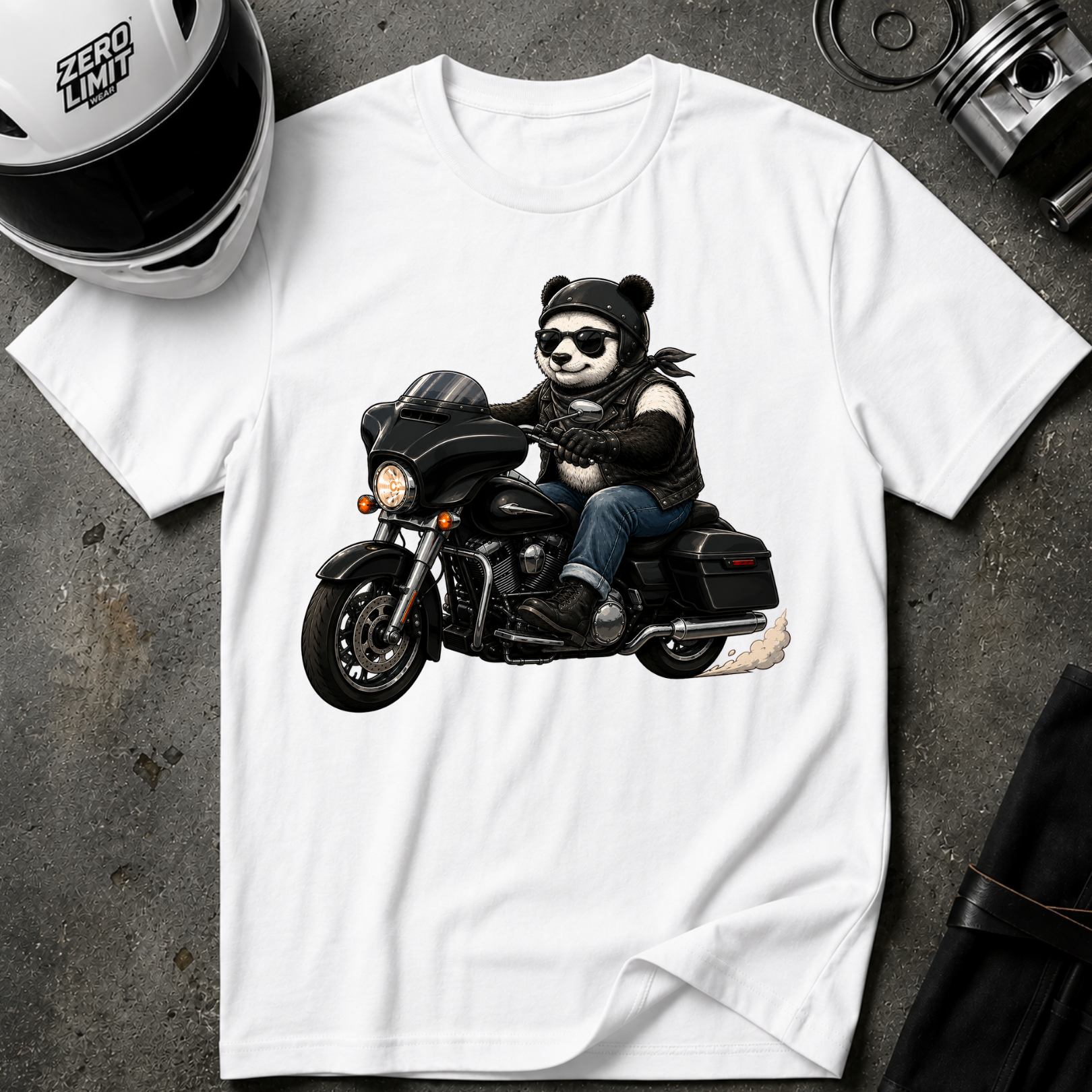RIDING PANDA T-SHIRT