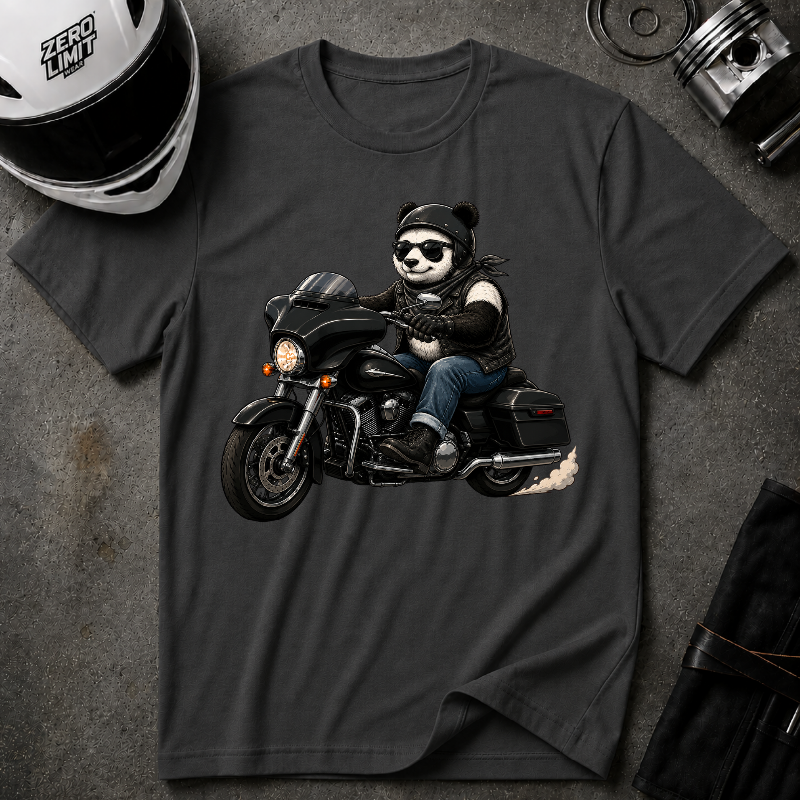 RIDING PANDA T-SHIRT