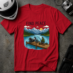 FIND PEACE FISHING T-SHIRT