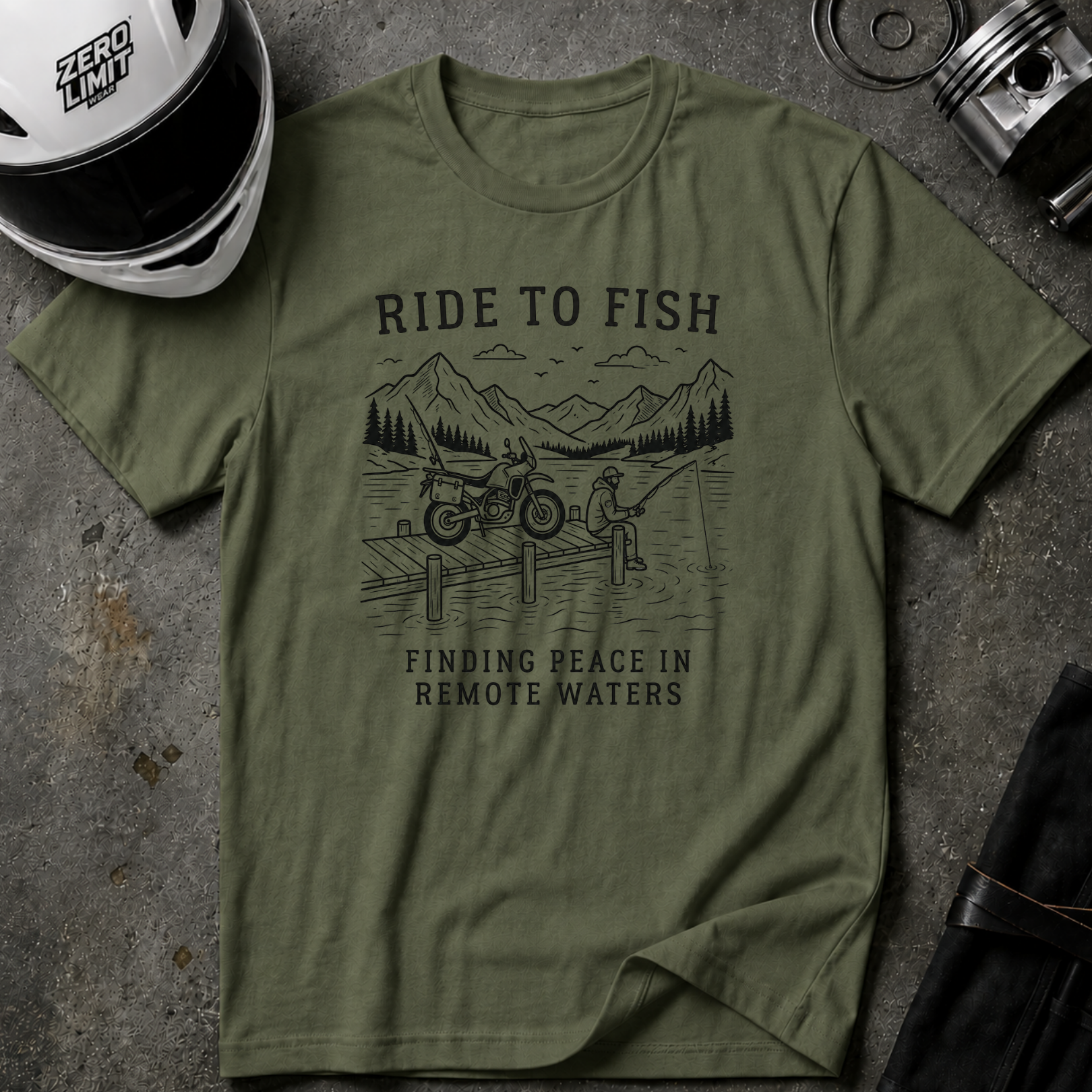 RIDE TO FISH T-SHIRT