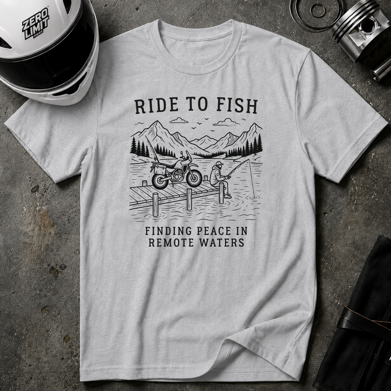 RIDE TO FISH T-SHIRT