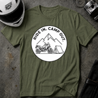 RIDE IN. CAMP OUT. T-SHIRT