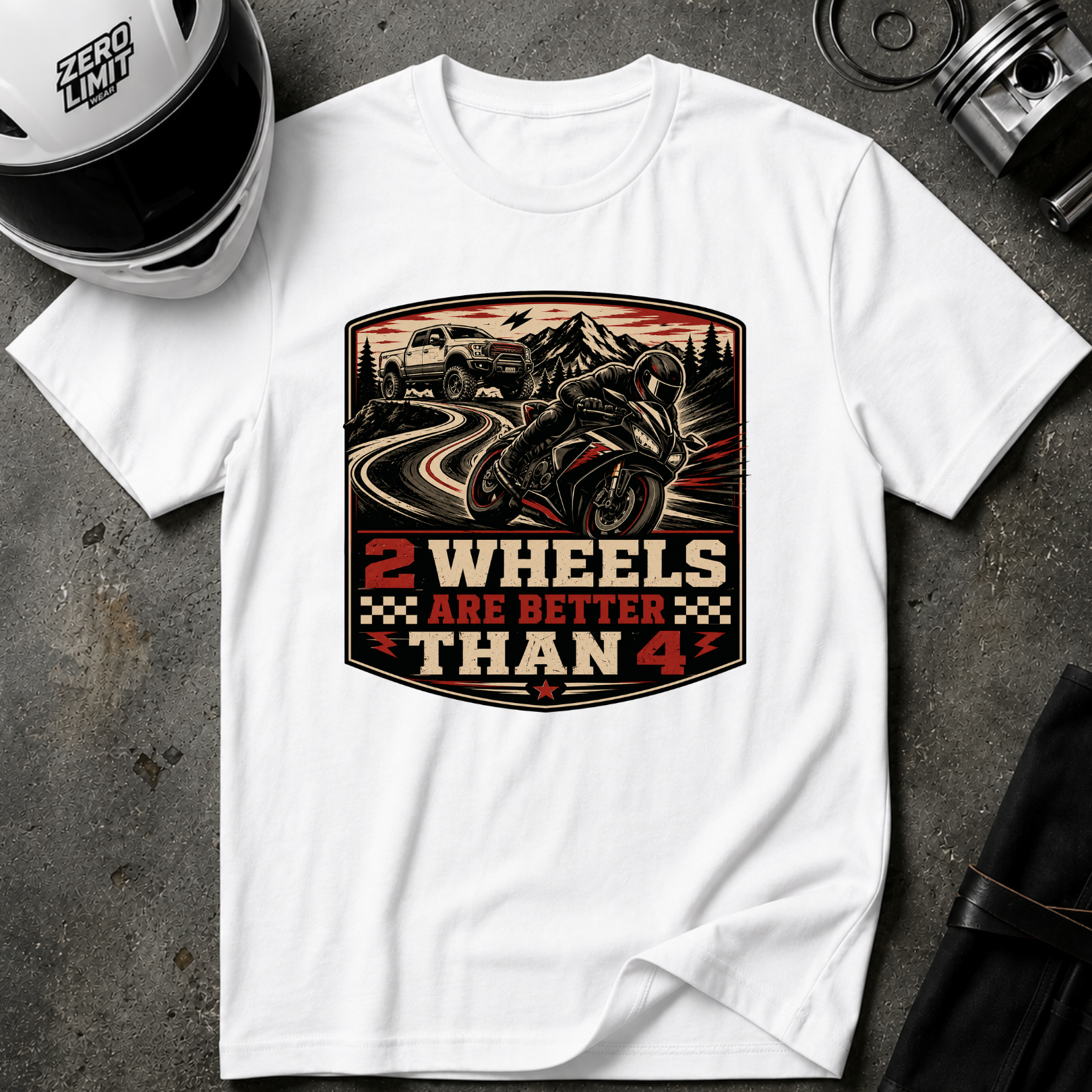 2 WHEELS LIFE T-SHIRT