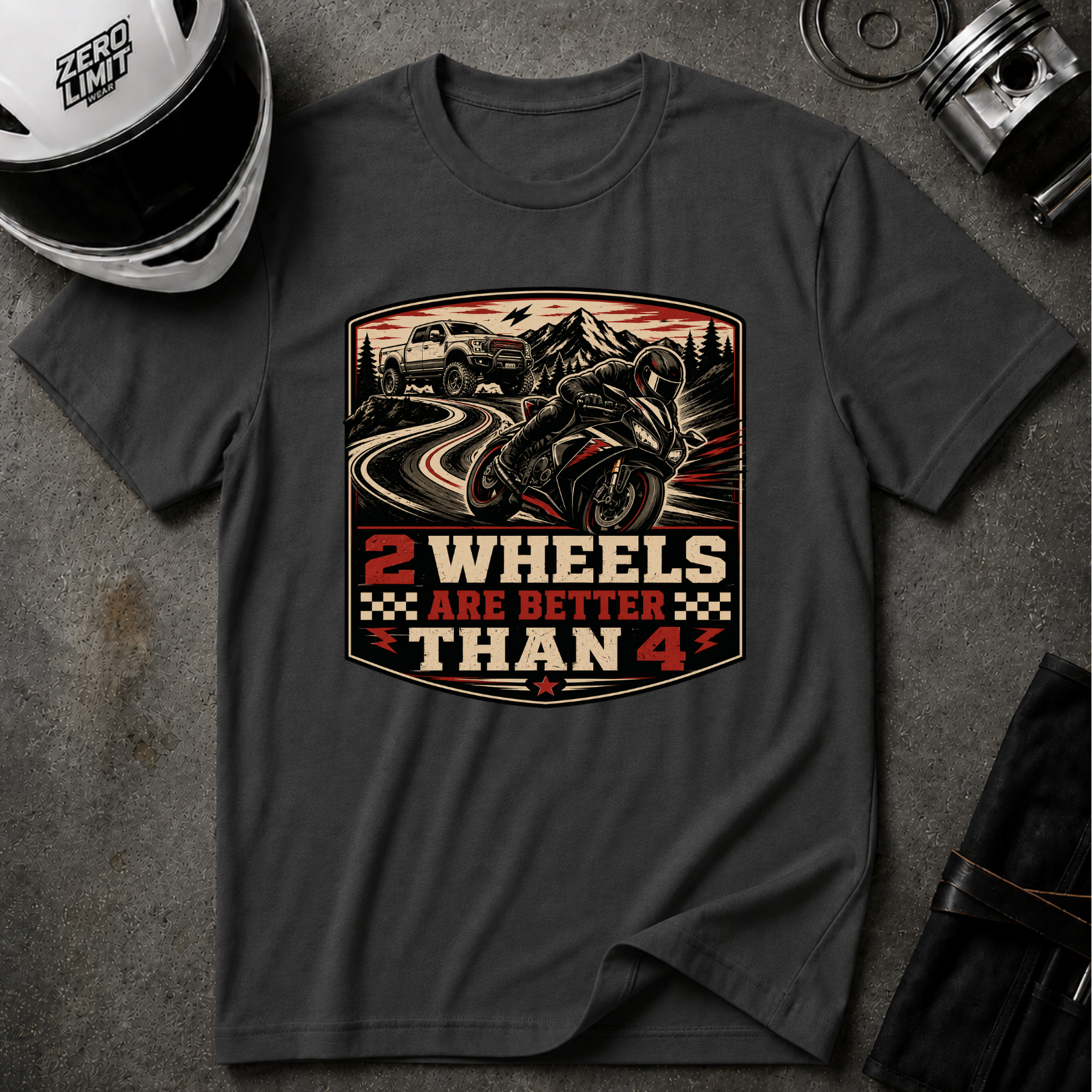 2 WHEELS LIFE T-SHIRT