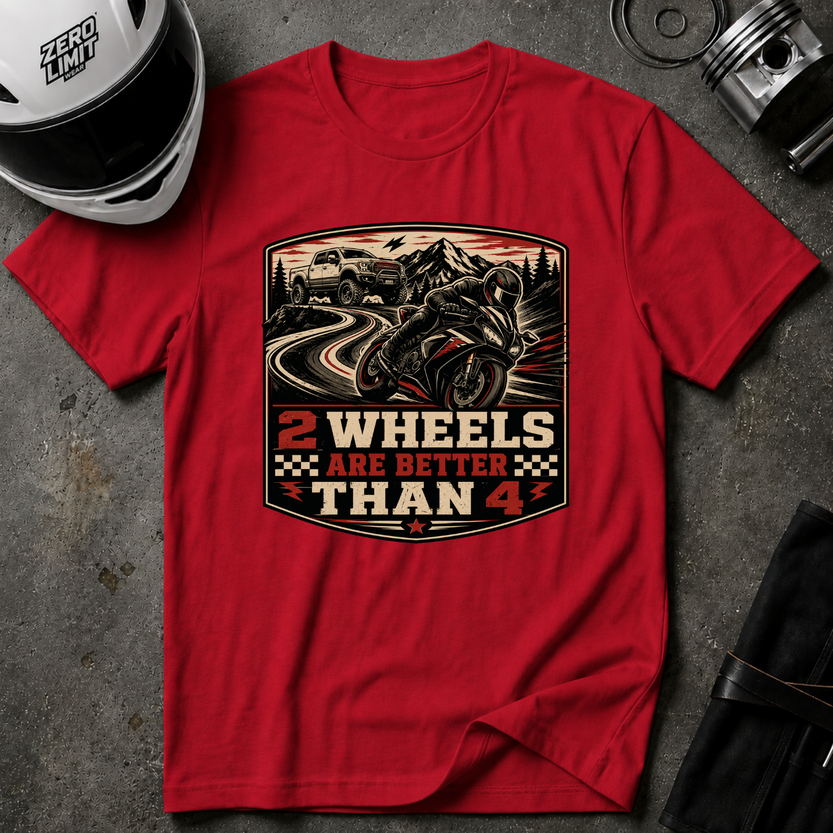 2 WHEELS LIFE T-SHIRT