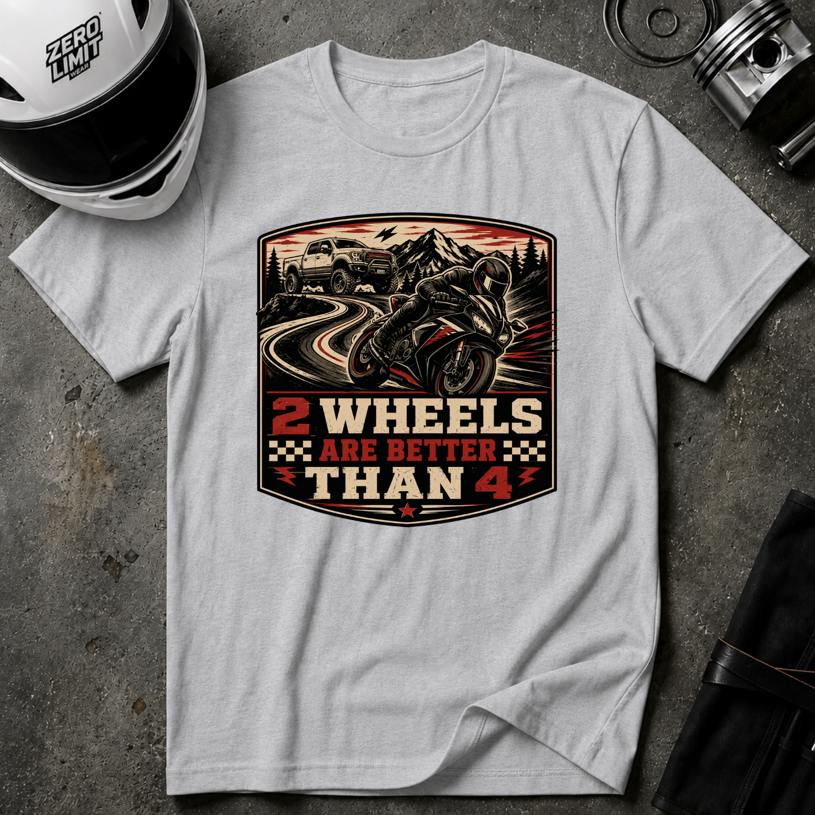 2 WHEELS LIFE T-SHIRT