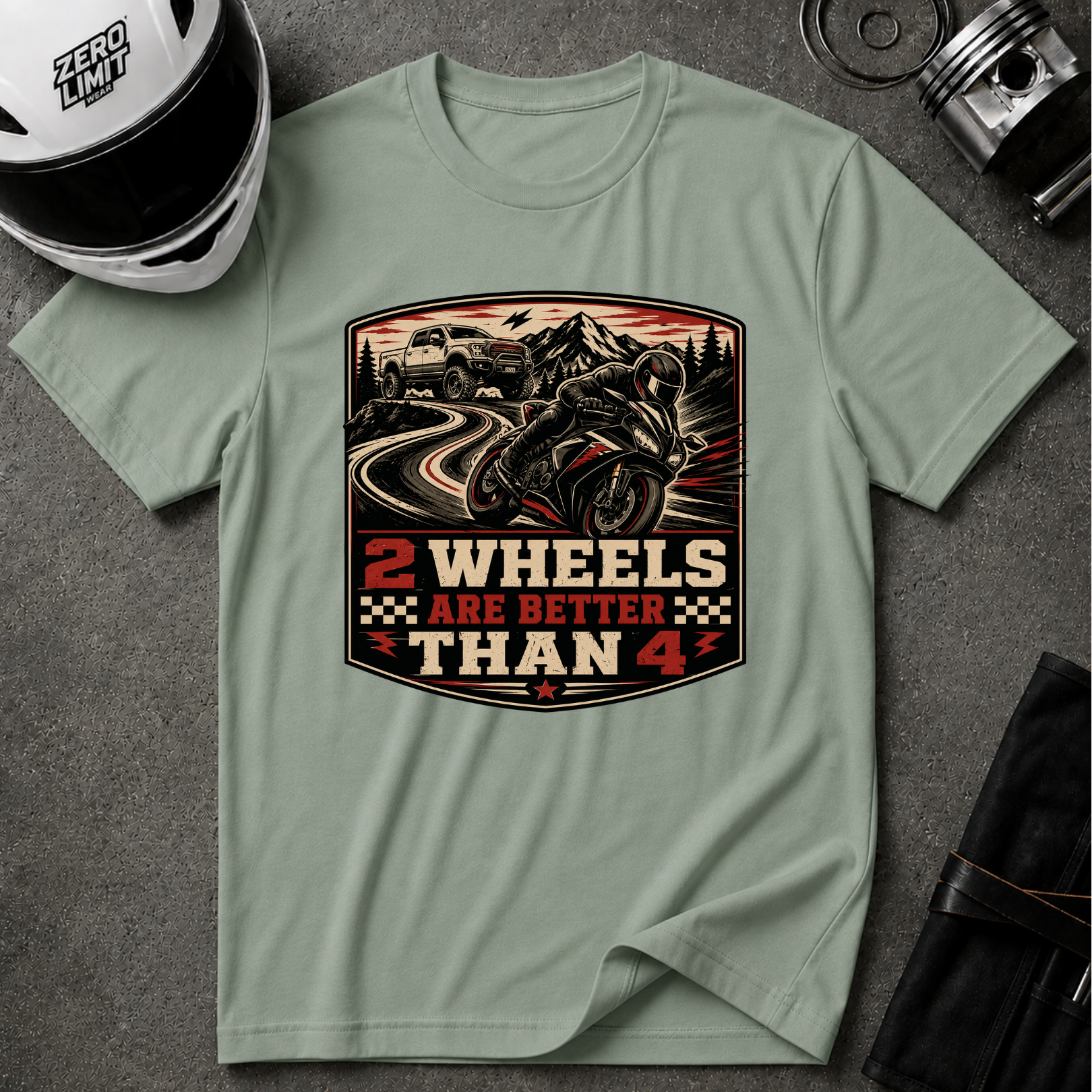 2 WHEELS LIFE T-SHIRT
