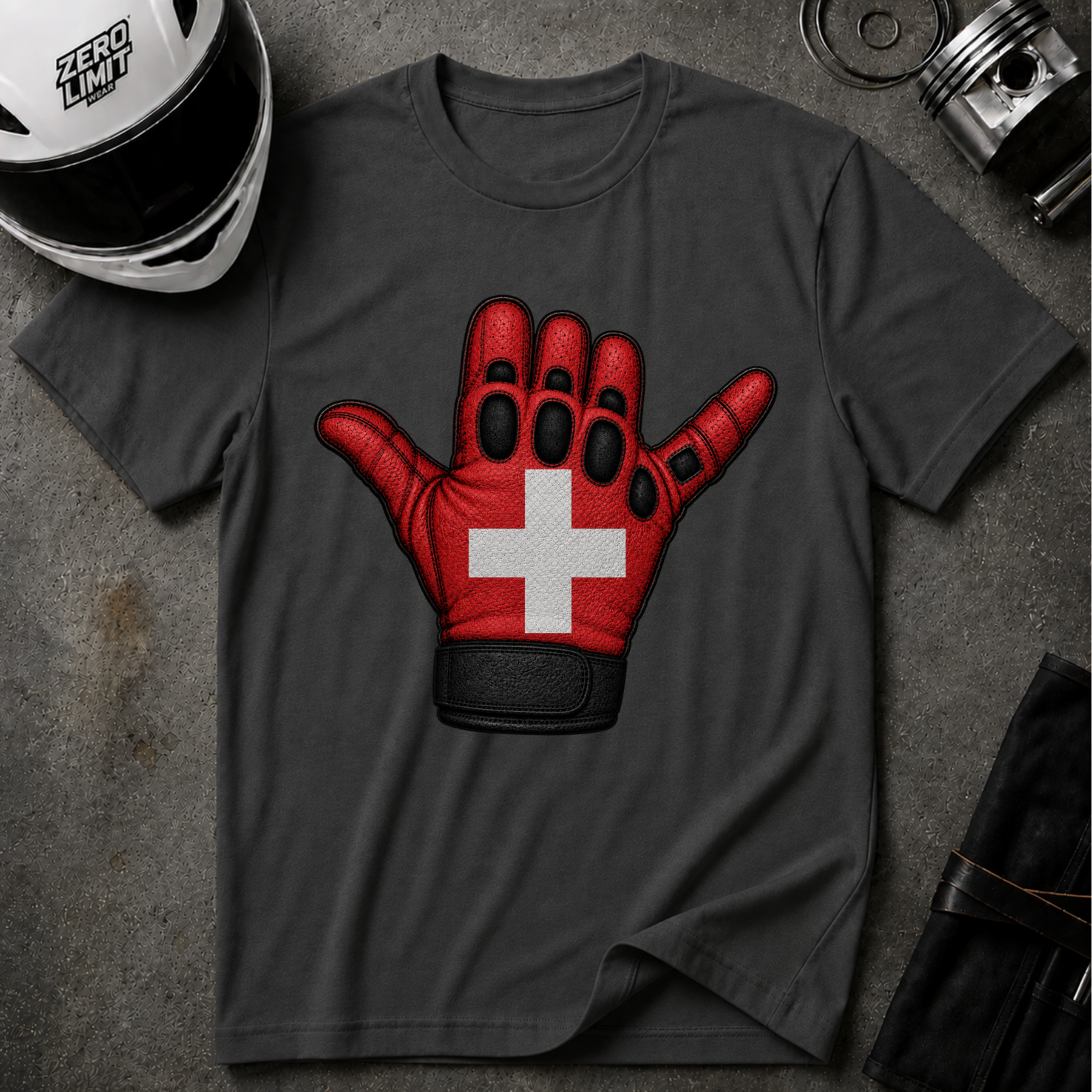 SWITZERLAND GLOVE T-SHIRT