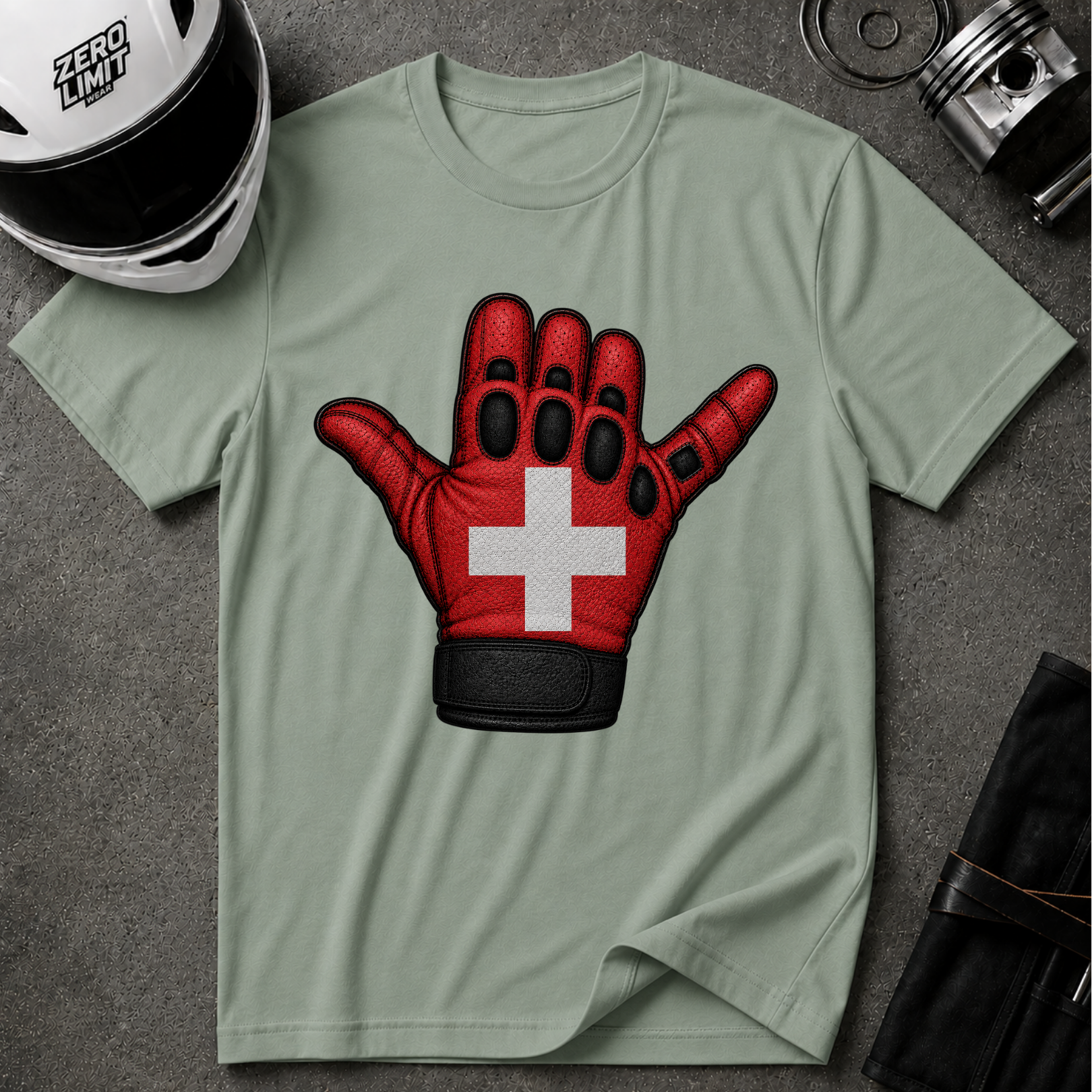 SWITZERLAND GLOVE T-SHIRT